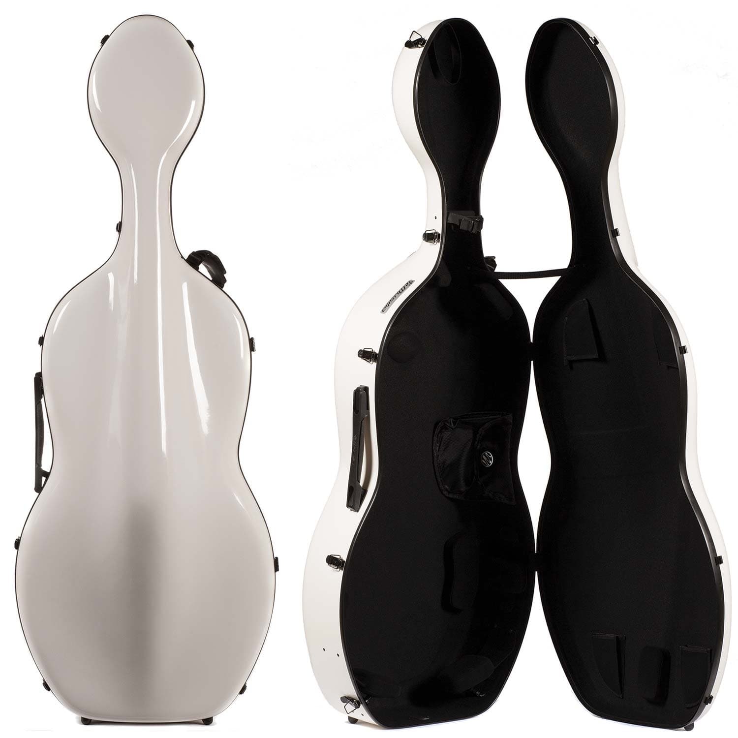S2 White Carbon Fiber 4/4 Cello Case