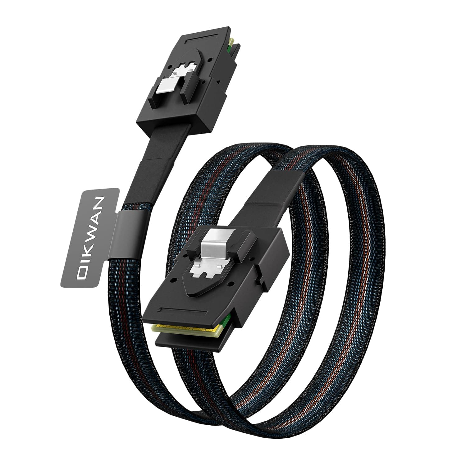 - Internal Mini SAS to Mini SAS Cable, SFF8087 36 Pin to SFF8087 36Pin Data Cable Male Cord for Server, Raid Controller, SAS/SATA HBA, Data Storage System-1.6FT