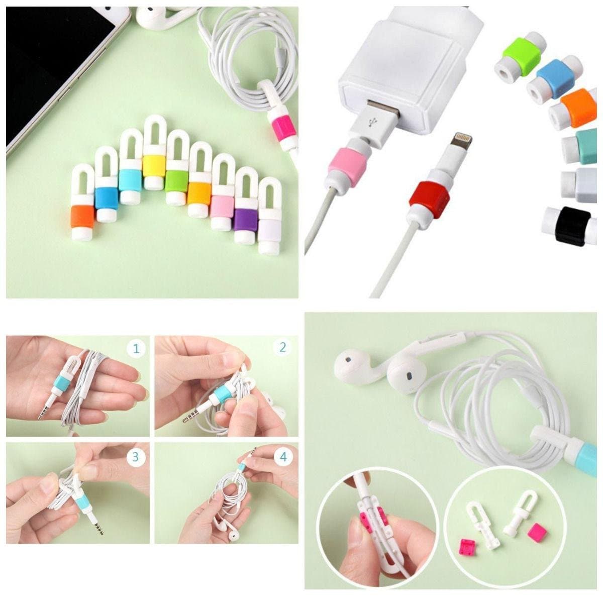 TISEN Moblie Cable EARPHONE PROTECTOR Cover -iPhone Android Headphone Cord, CORD WRAP & CABLE Tidy