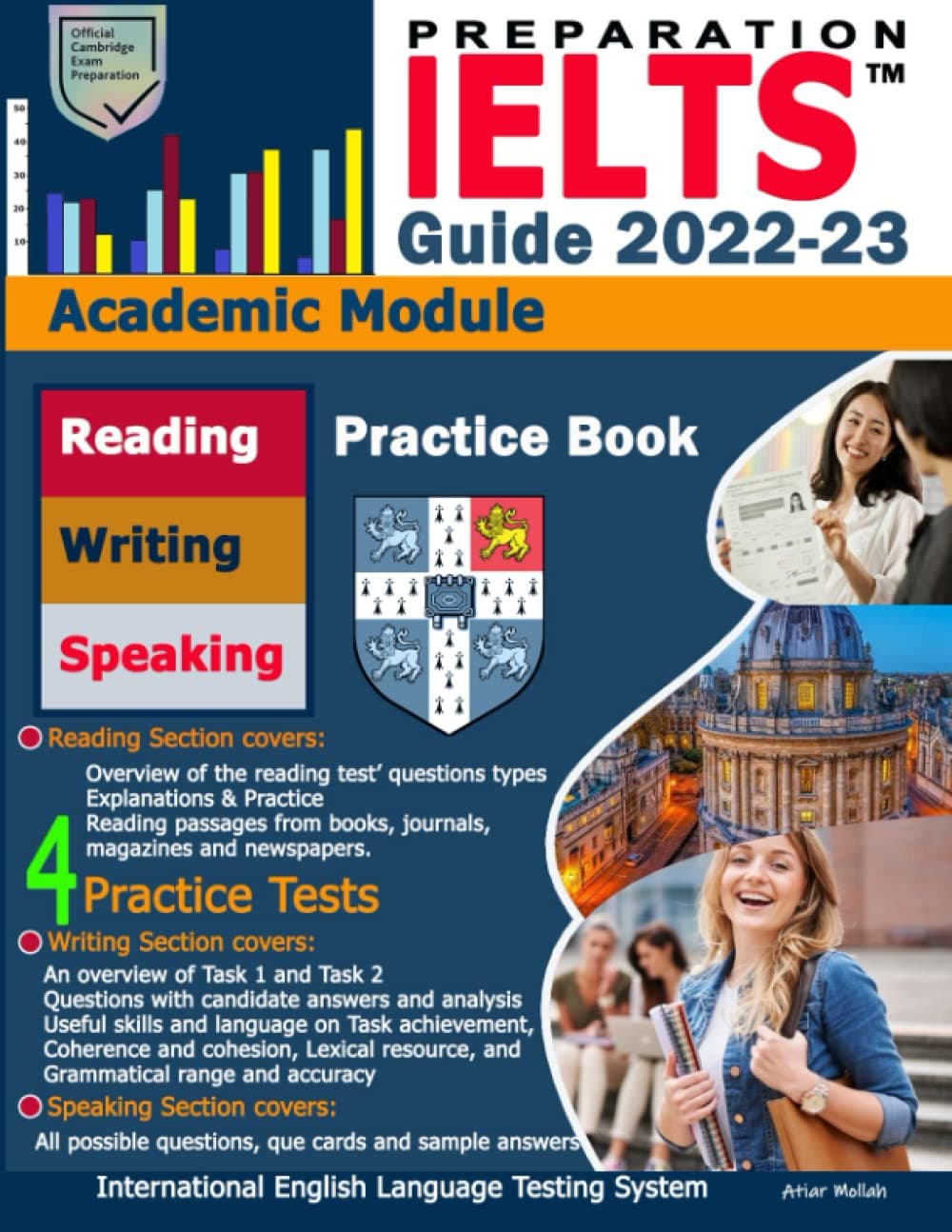 IELTS Guide: A Complete practice + Preparation book for Academic Module - IELTS Reading, Writing and Speaking - with 4 Practice Tests with Answer Paperback – 4 Jun. 2022