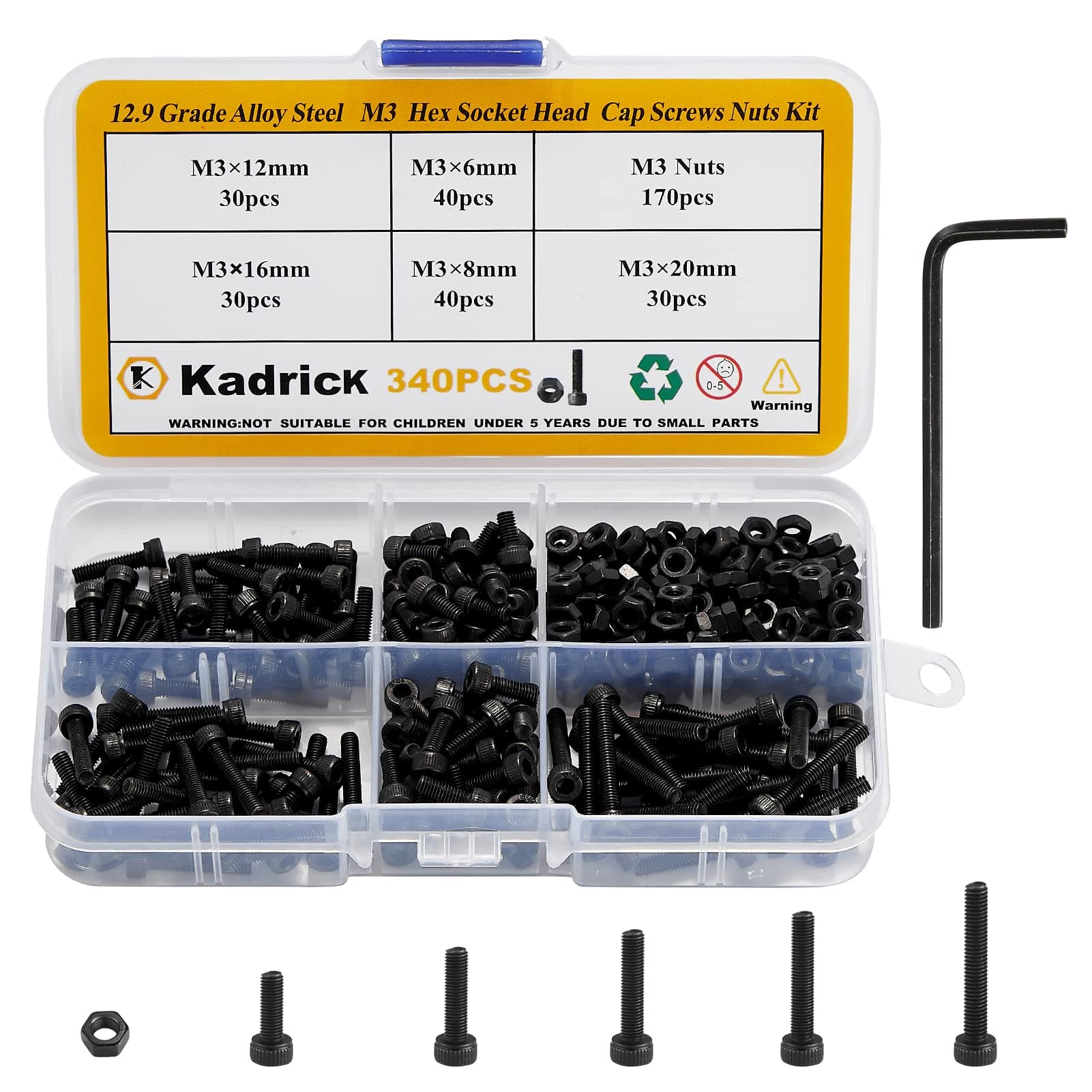 M3 Screw Assortment/Hex Socket Head Cap