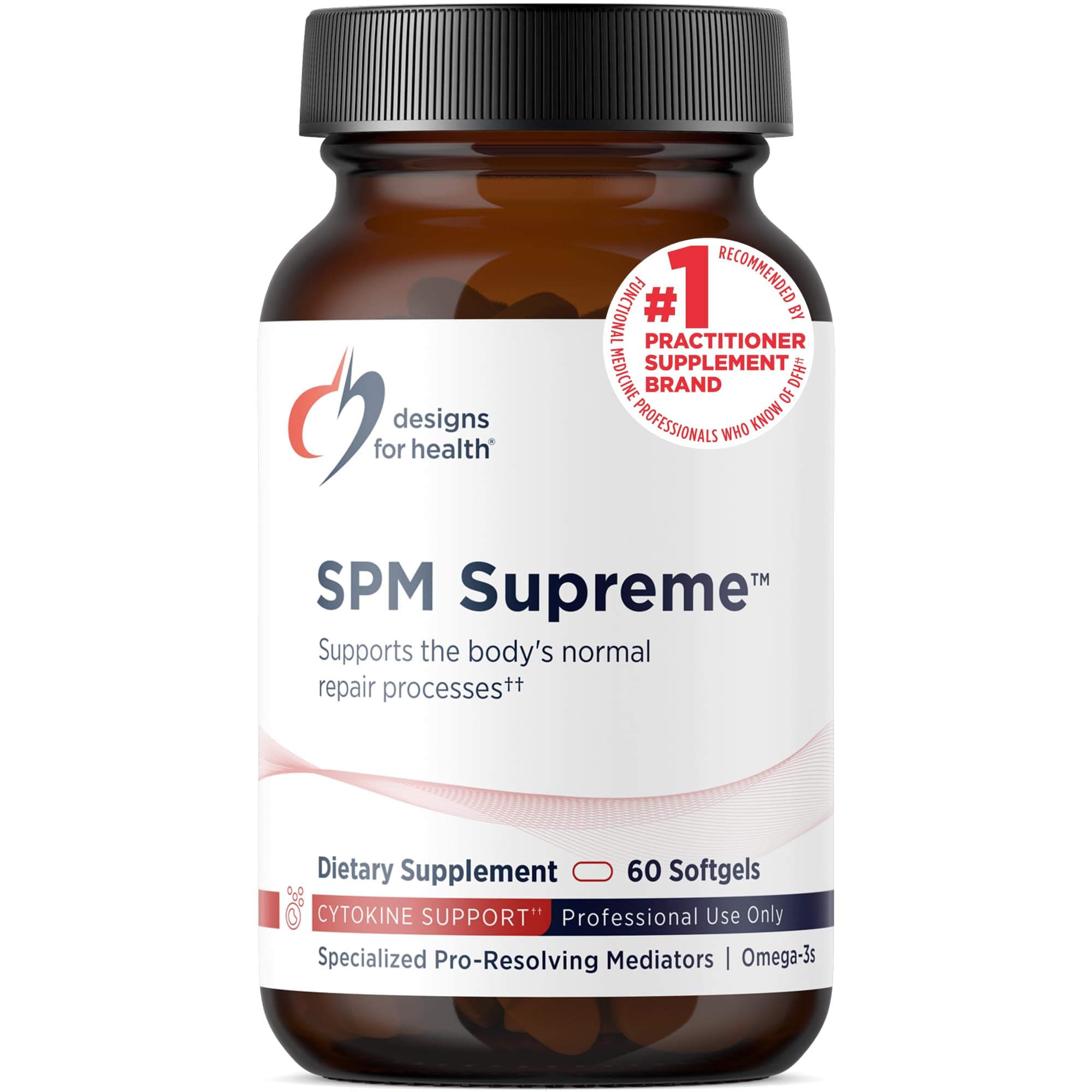 SPM Supreme - 3 Specialized Pro-Resolving Mediators from Fish Oil - Omega 3 Fatty Acids Supplement, SPM Fish Oil for improved Immune Health (60 Softgels)