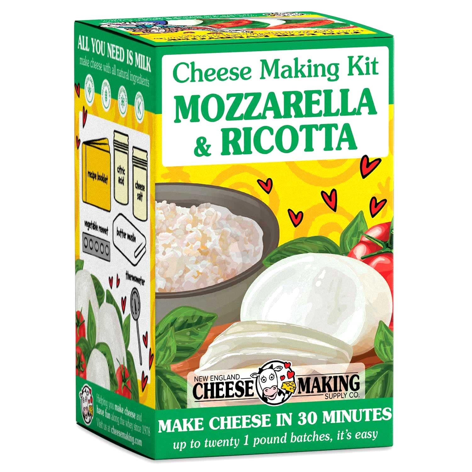 Mozzarella and Ricotta Cheese Making Kit