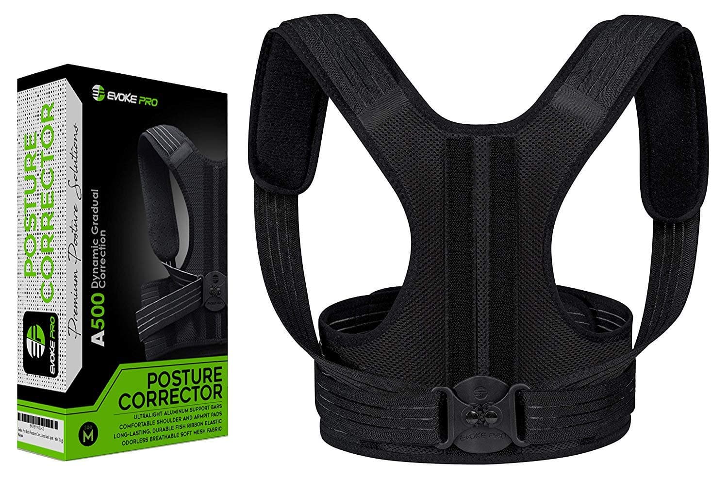 Back Brace Posture Corrector for Women & Men - Adjustable Posture Support for Shoulders - Back Pain Relief - Kyphosis Clavicle Brace Support Medical Device - Chest Support - Upper Back Pain -(S-M)