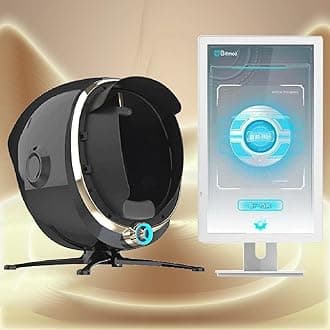 DHMYYXGS Skin Analysis Machine Professional Facial,Skin Analysis Machine,Facial Profesional Skin Detector,For Salons & Spas-Multilingual Support,21.5in-Black