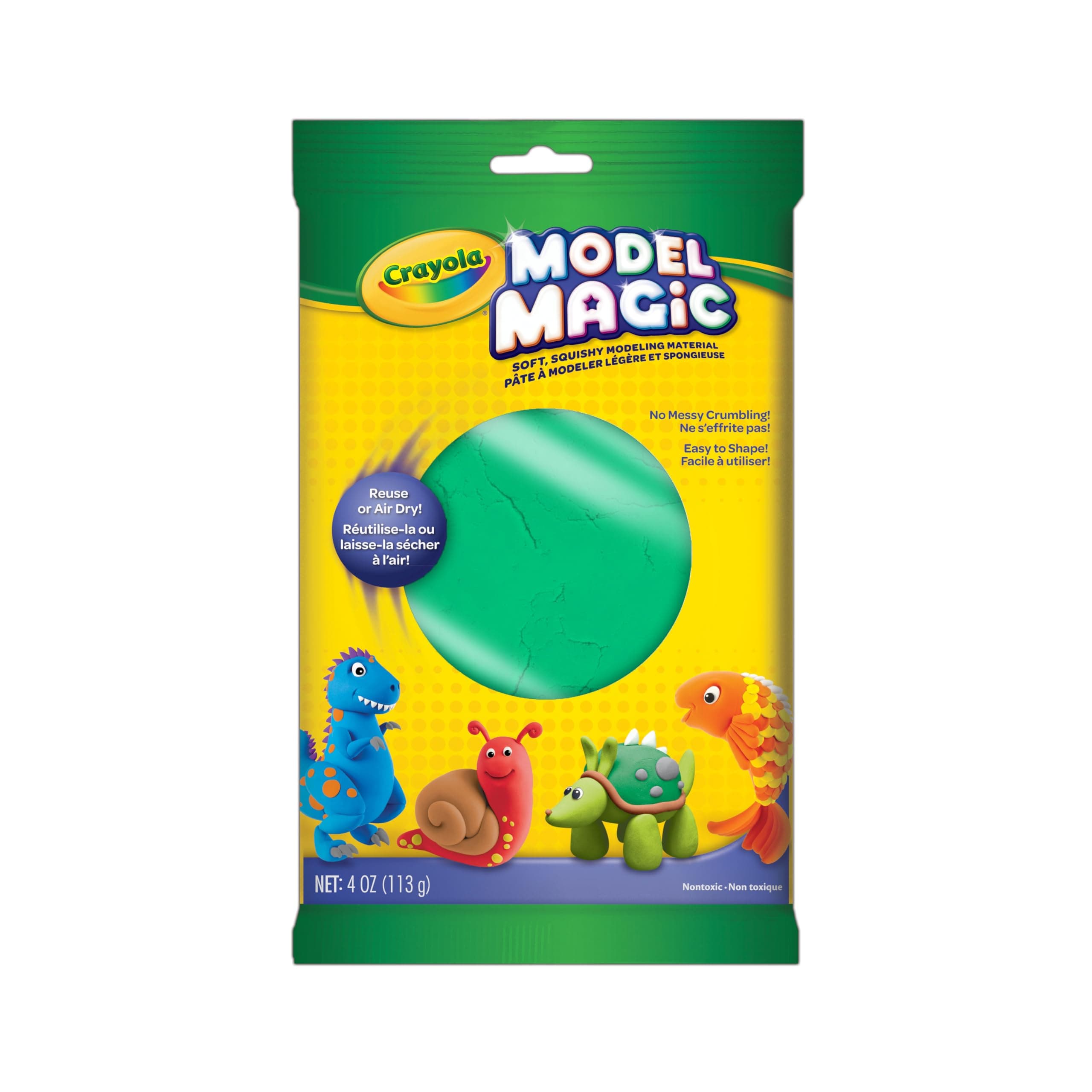 Crayola Model Magic in Green, Modeling Clay Alternative, 4oz