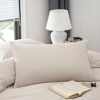 MOHAP Pillowcases 50X75CM 4 Pack- Super Soft Breathable Brushed Microfiber Pillow Cases Cover with Envelope Closure Beige