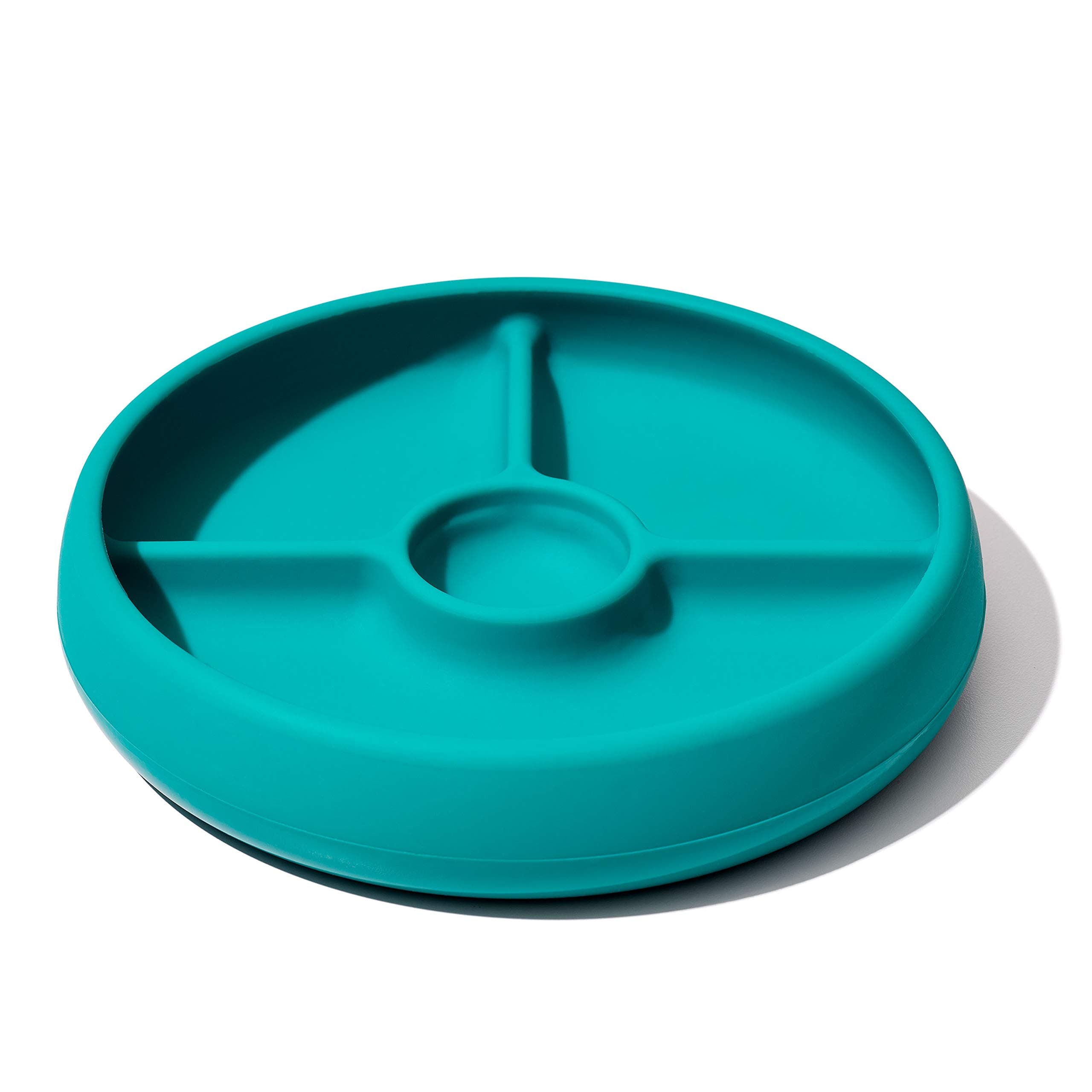 TOT SILICONE DIVIDED PLATE - TEAL