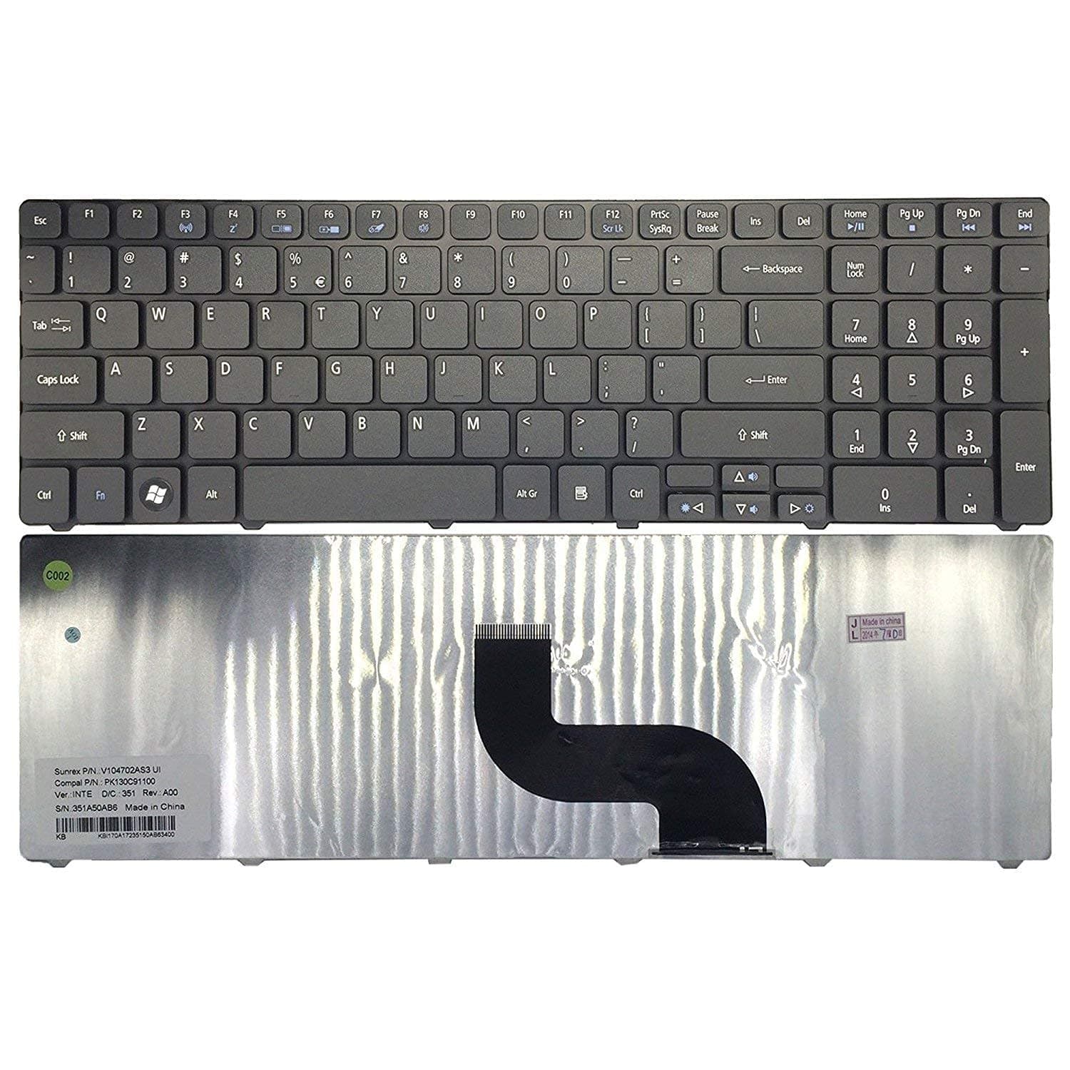 Replacement Laptop Keyboard for Packard Bell EASYNOTE TE69BMP US Layout