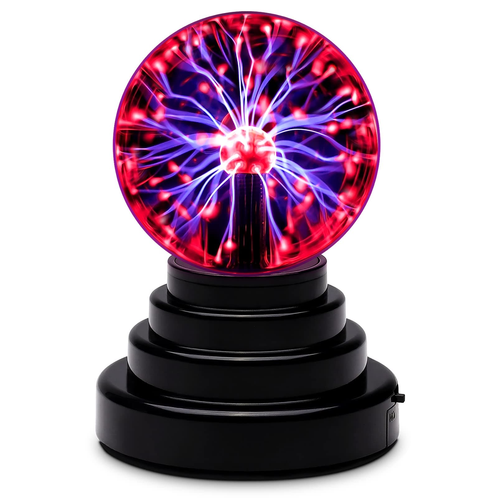 Plasma Ball Magic 3" Touch Sensitive Glass Lightning Sphere Sensitive Globe Light USB Fun Scientific Ball Magic Crystal Light Amazing Lamp Christmas Gift Decorative Gaget
