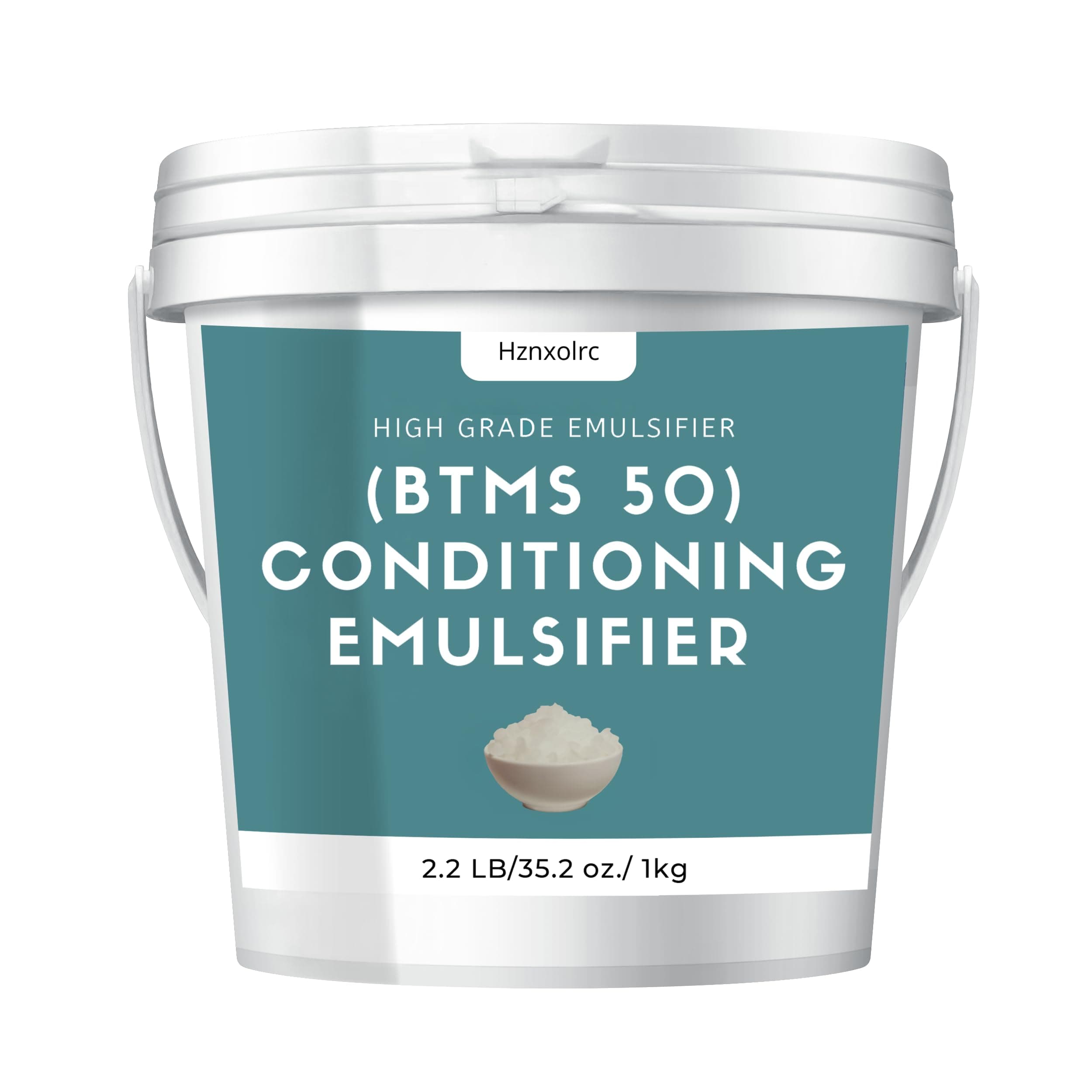 2.2lb BTMS 50 Conditioning Emulsifier for Making Leave-in Conditioner, Premium BTMS 50 Conditioning Emulsifier Granules, Higher Activity than BTMS 25, Suitable for Making Lotions, Shampoos and More