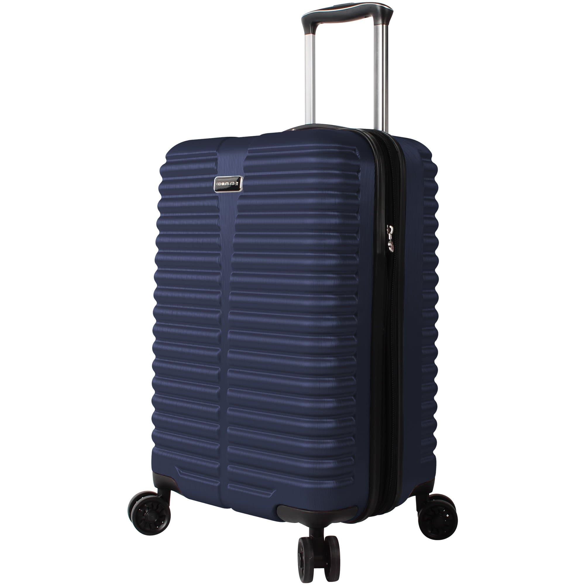 Durable 20 Inch Carry On Bag - Scratch Resistant 100% Polycarbonate Suitcase - Lightweight Expandable Luggage With 8-Rolling Spinner Wheels (20in, Navy)