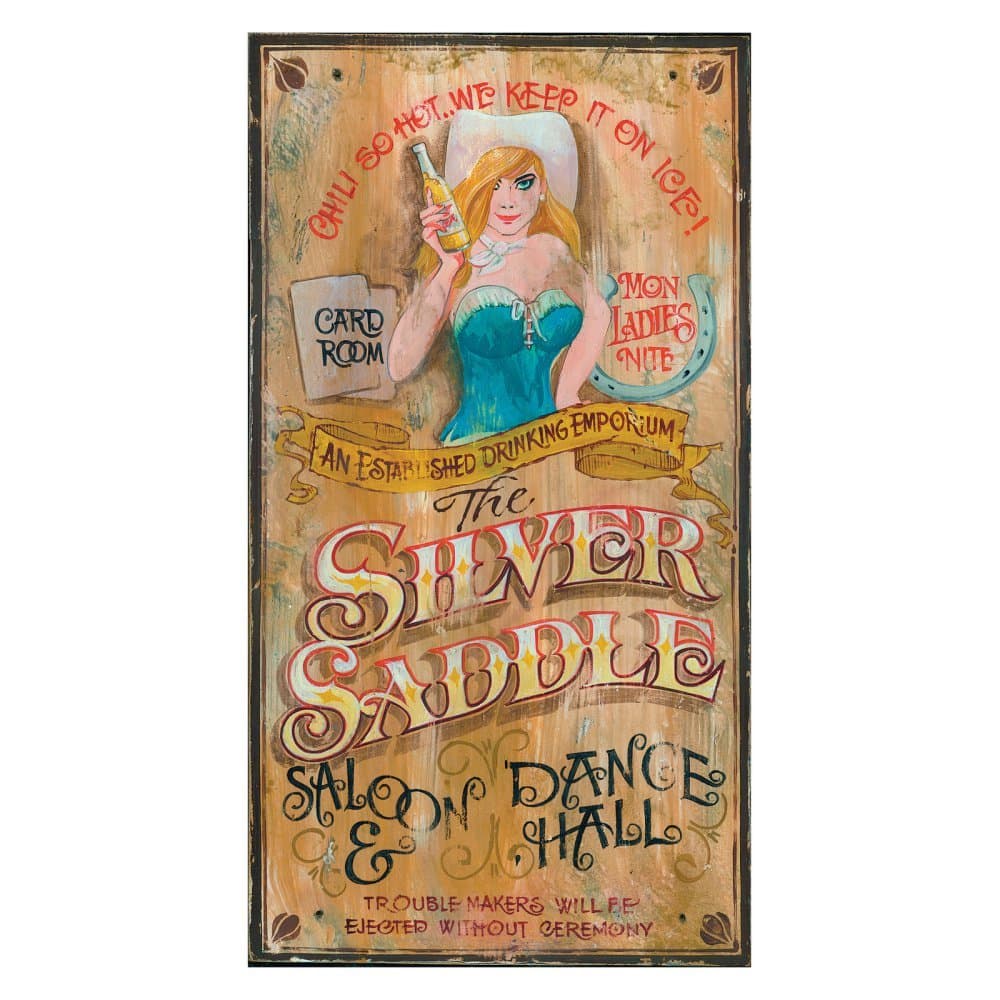 Silver Saddle Large Wall Art - 20W x 32H in.