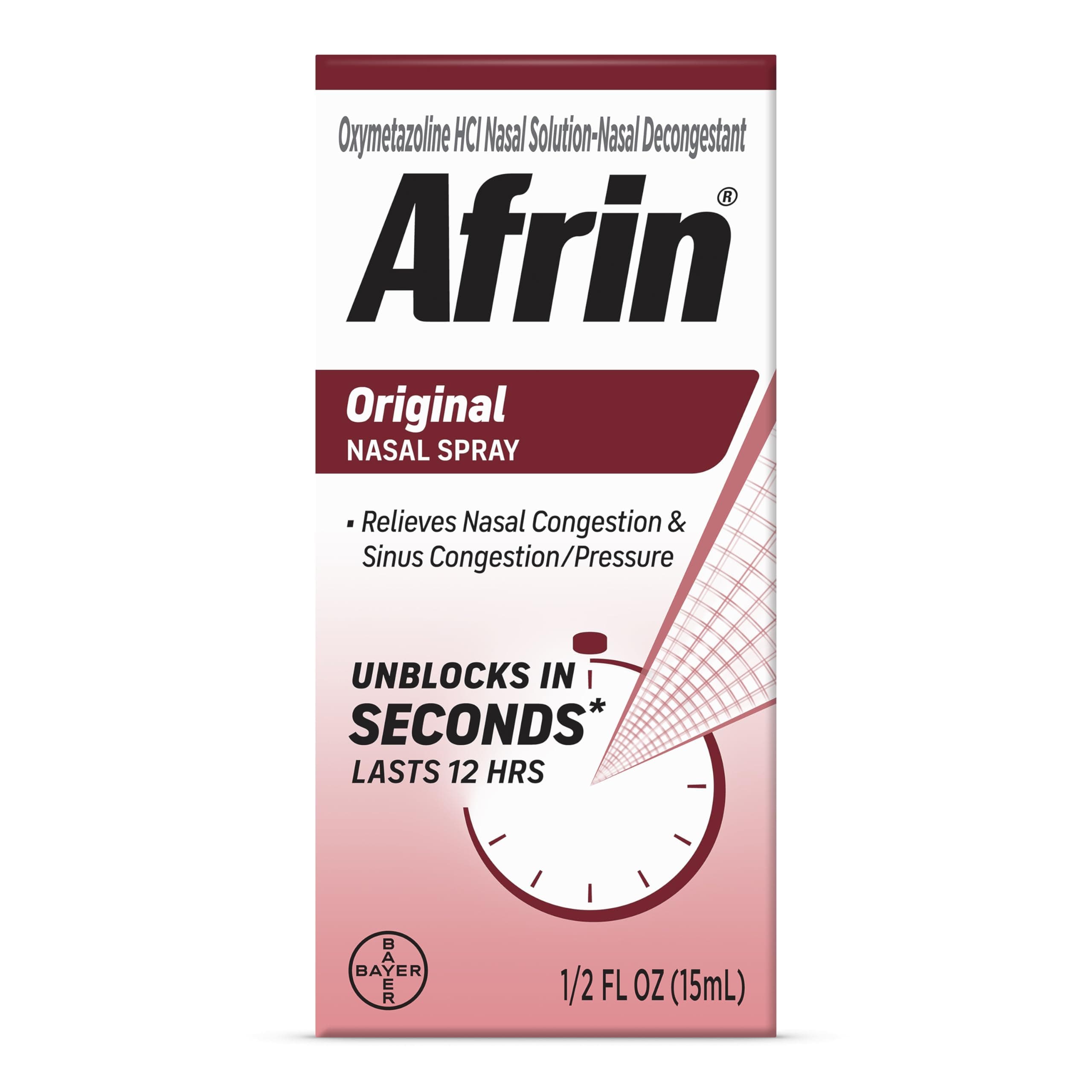 Afrin Original Nasal Spray (Old Version), 0.5 fl Oz