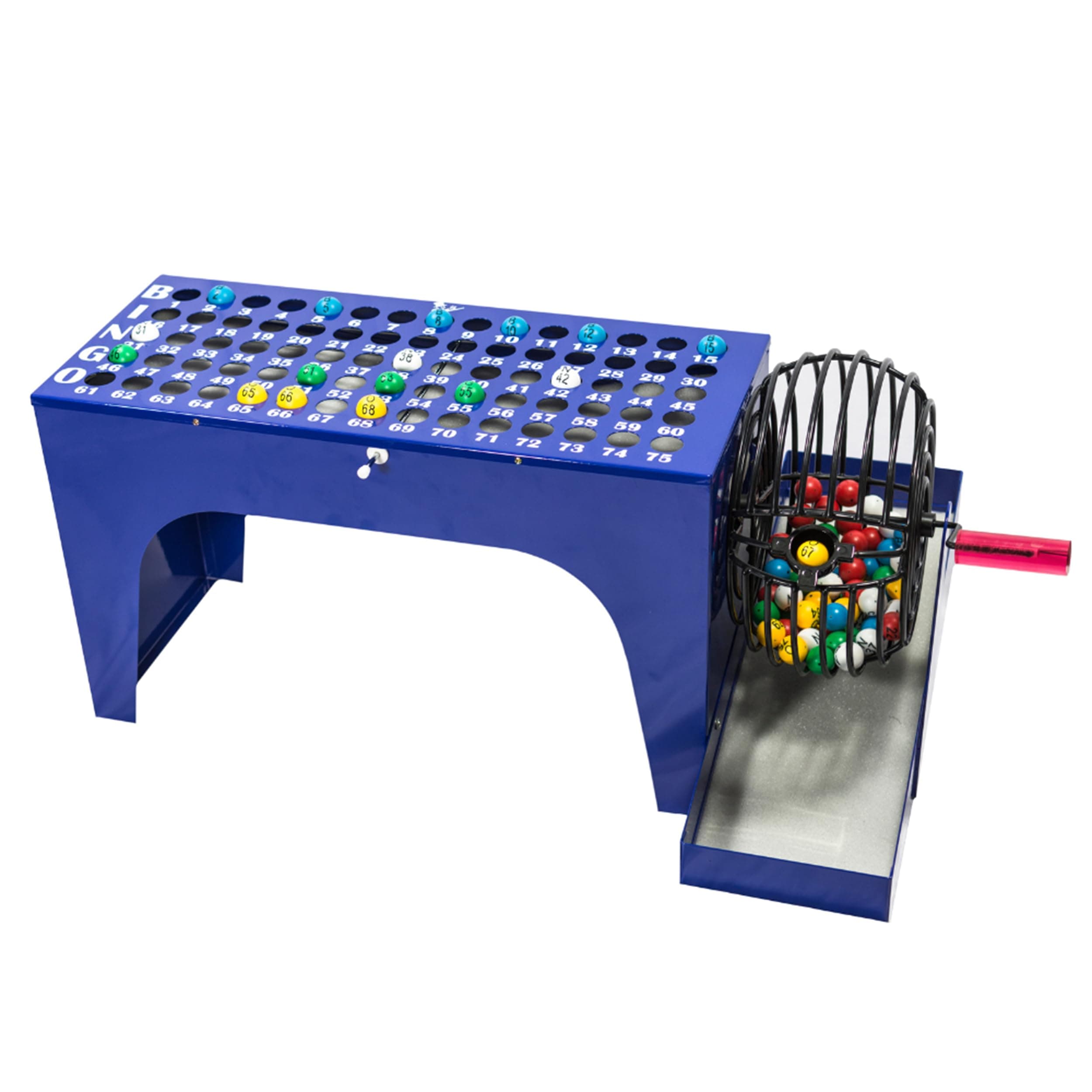 Mr. Chips Manual Bingo Machine Table Top w/No-Glare Fade and Scratch Resistance NEW Proprietary Technology 7/8inch EASY-READ Bingo Balls