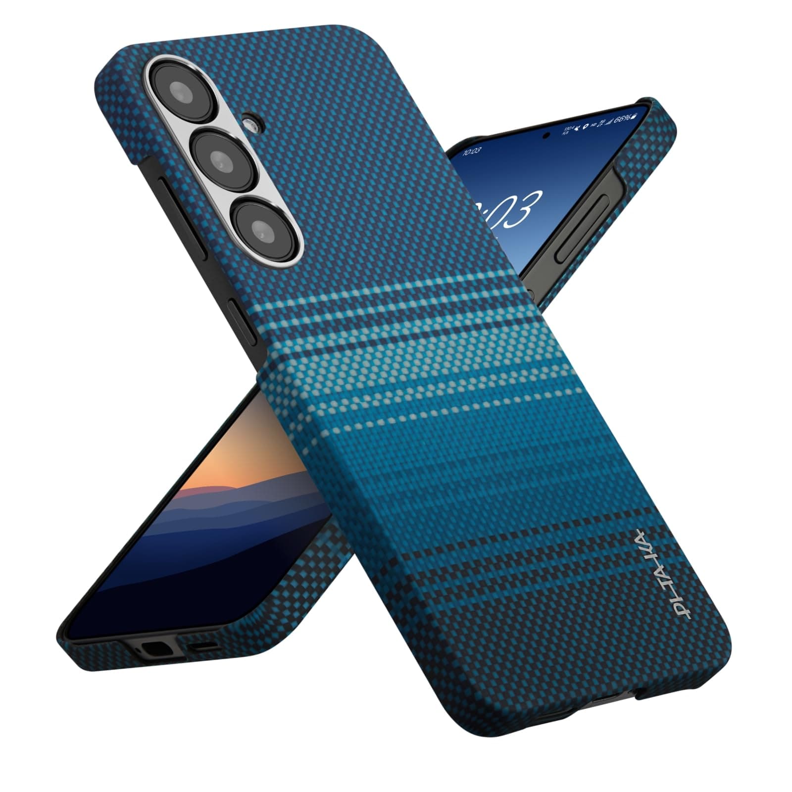 for S25 Plus Case, 6.7 Inch, Compatible with MagSafe, Slim & Light Samsung Galaxy S25 Plus Case, 1500D Aramid Fiber Made [Tactile Woven Case - Moonrise]