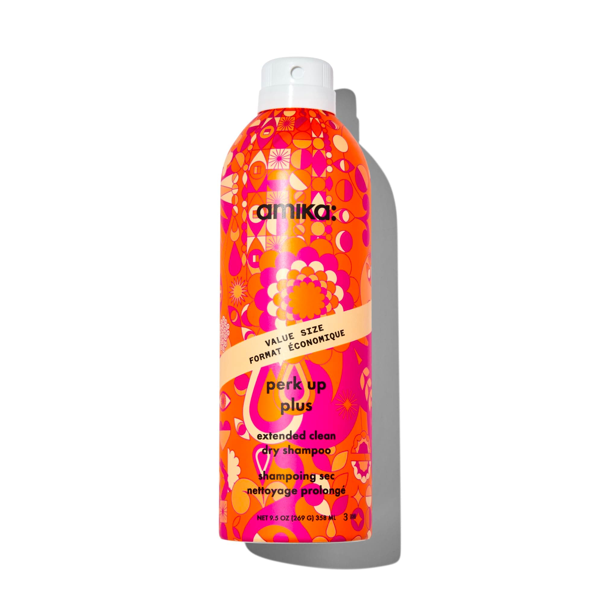 perk up plus extended clean dry shampoo | lightweight + buildable, extend time even further between wash days, invisible finish + no white residue, for all hair types