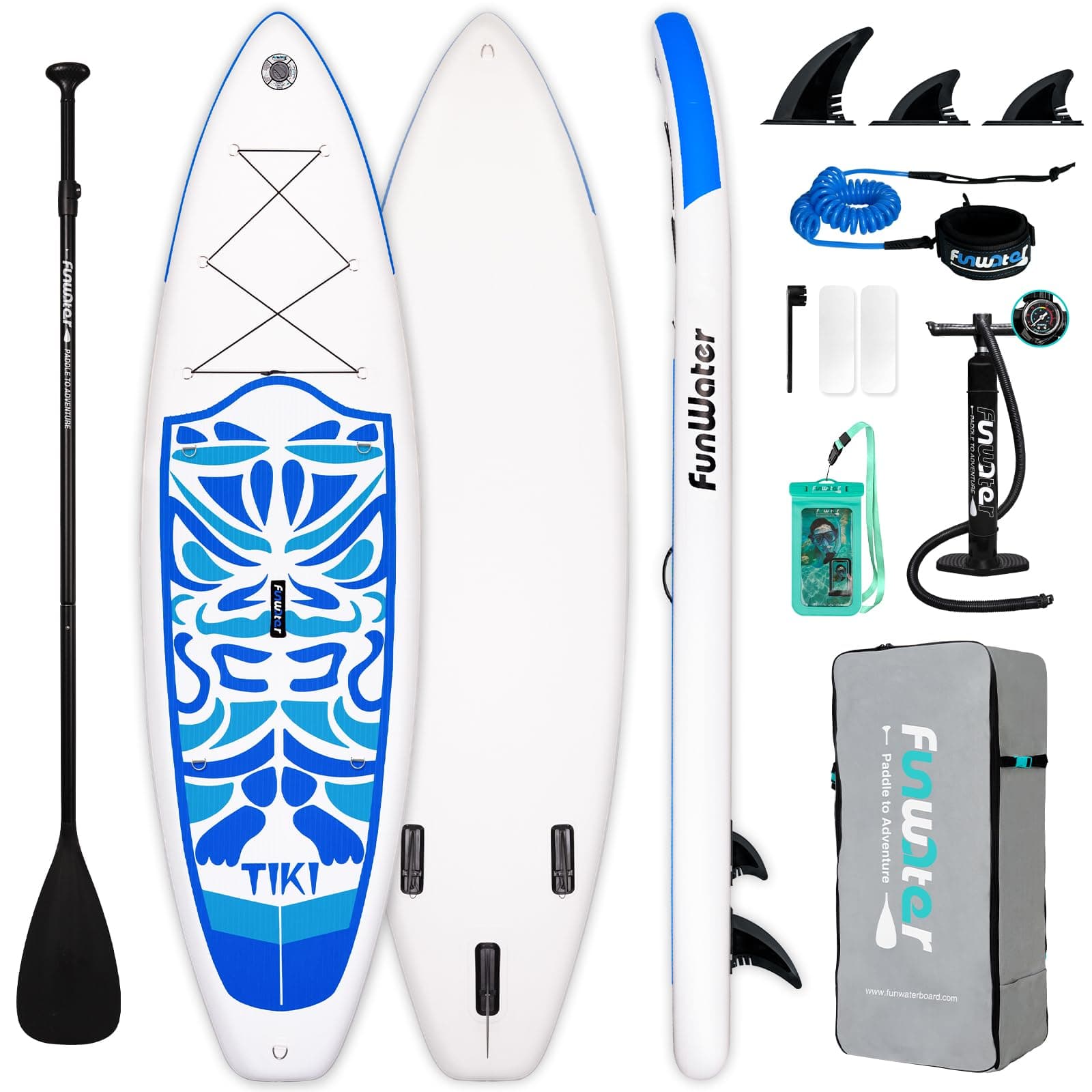 Inflatable Ultra-Light Stand Up Paddle Board for All Skill Levels with Premium SUP Paddleboard Accessories,Non-Slip Comfort Deck for Youth & Adults