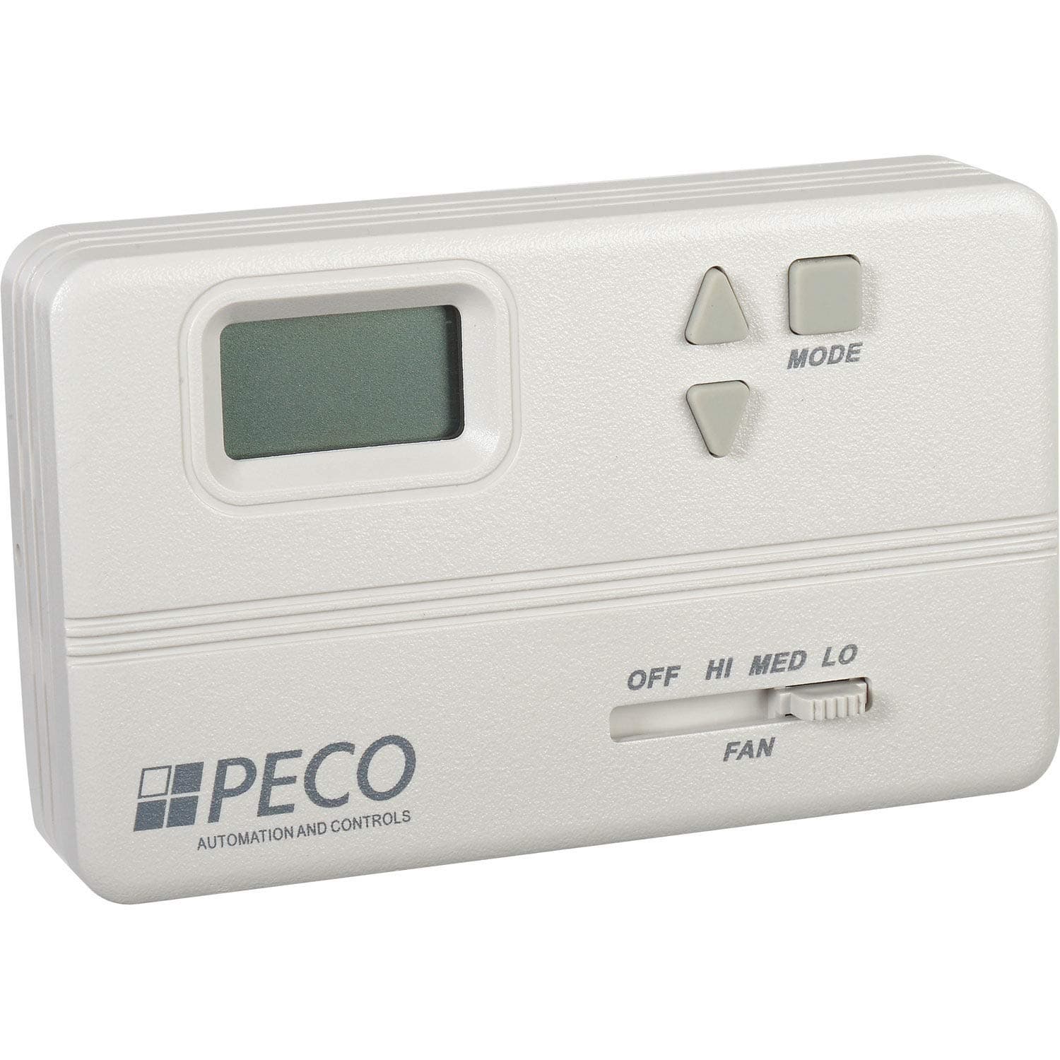 Peco TB158-100 3 Wire Floating Non-Programmable Thermostat, Line Voltage, White