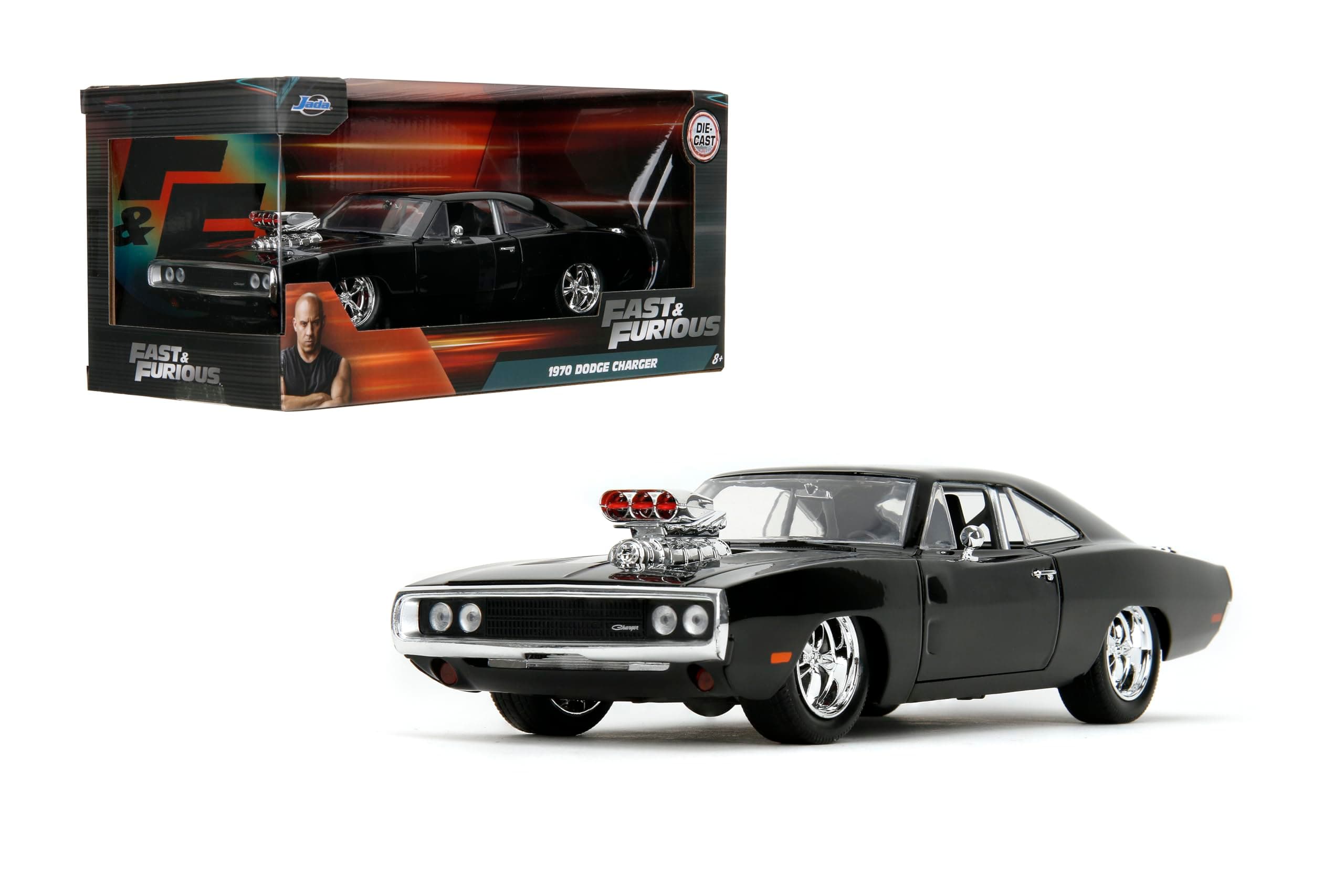 1:24 FF Doms Charger RT - Glossy Black