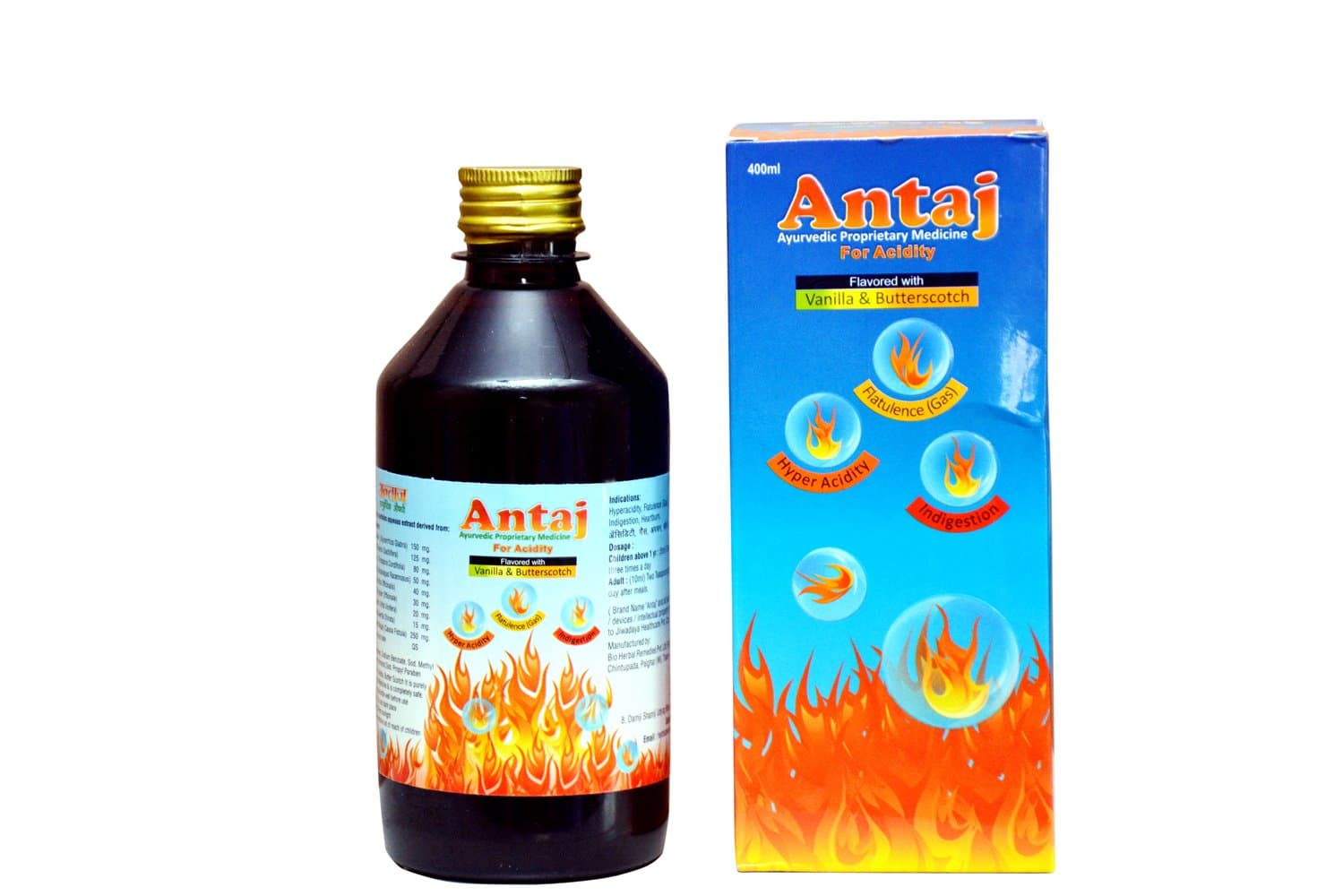 Antaj Ayurvedic Herbal Acidity Syrup - 400 ml