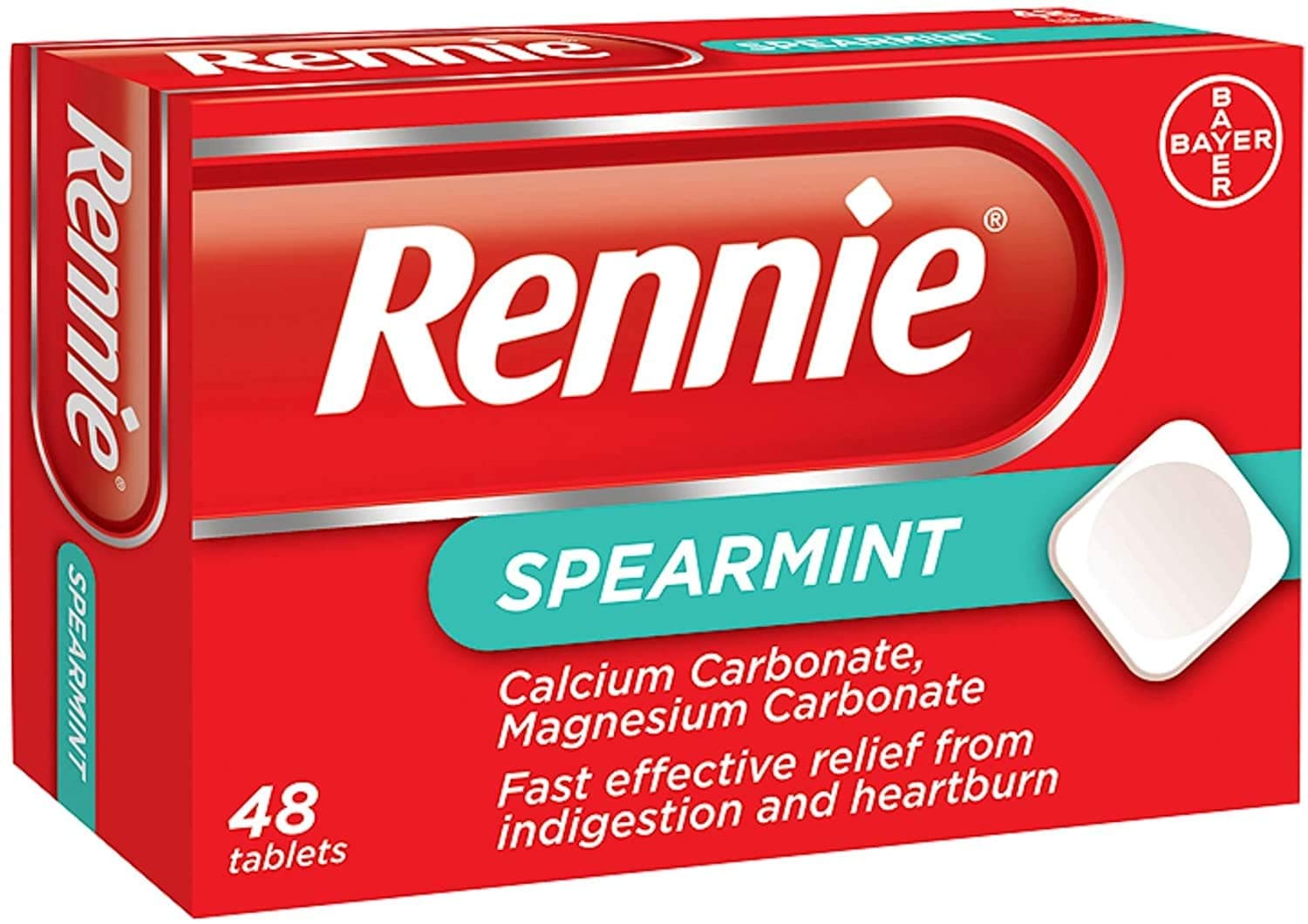 8 x Rennie Spearmint 48 Tablets