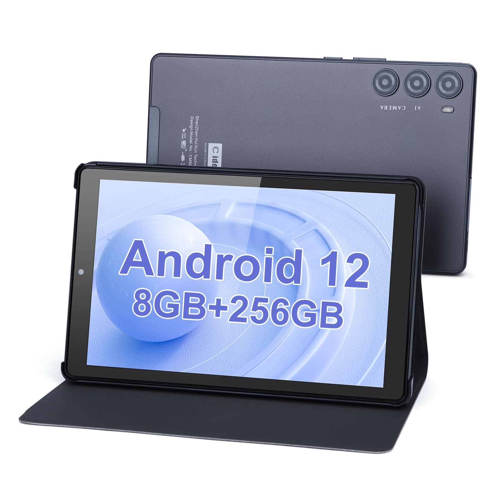 C Idea 9-Inch Android 13 Tablet, 8GB+512GB, 5+8MP Camera, 4G SIM Card Slot, 5G WiFi, GPS, 8000mAh Battery, CM925 (Gray)