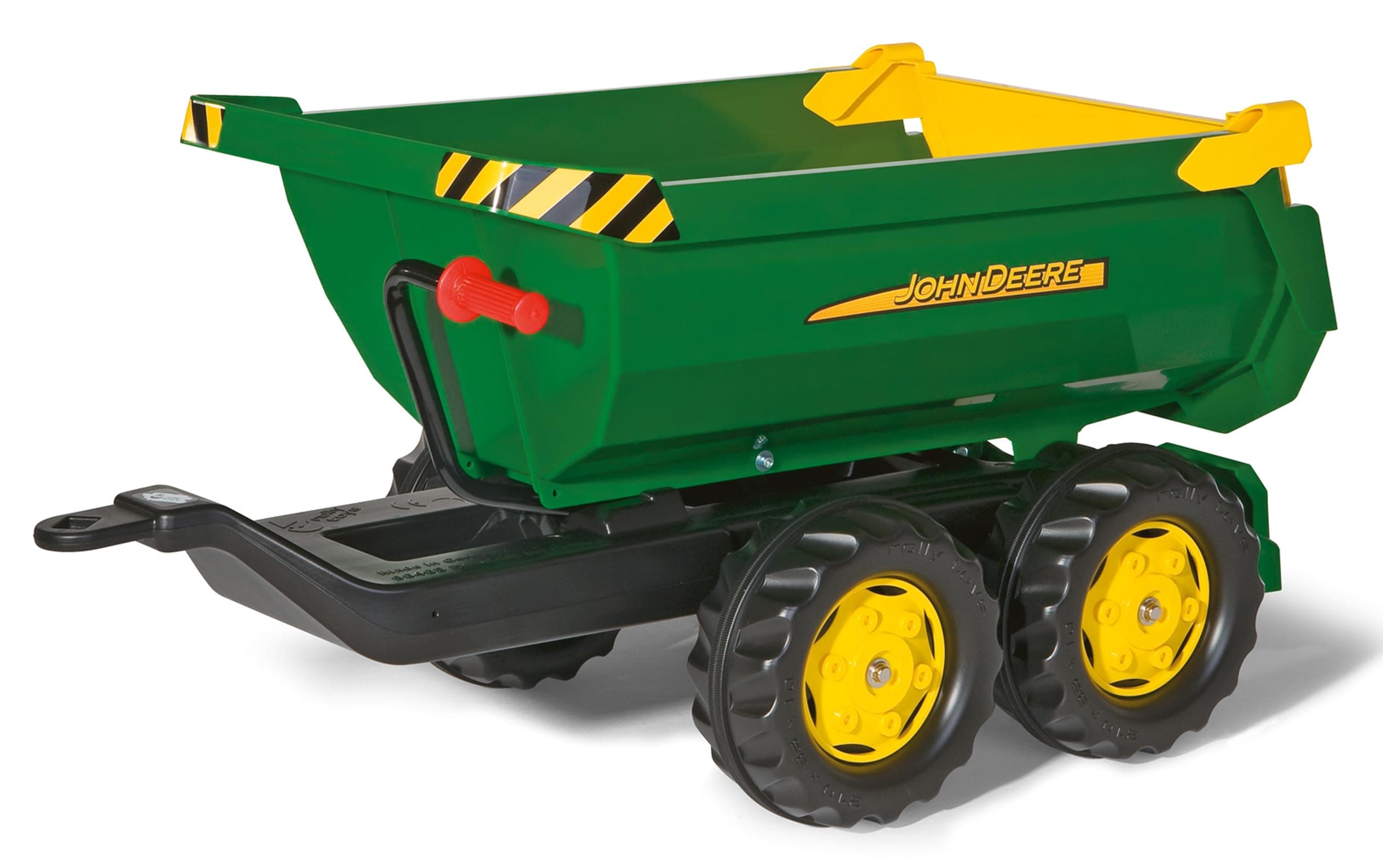 – rolly toys | rollyHalfpipe John Deere Trailer | Giant Half-Pipe Trailer for Pedal Tractor | 122165,Green