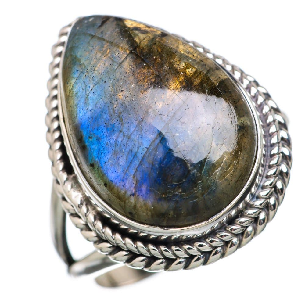 Ana Silver Co Labradorite 925 Sterling Silver Ring Size 8 - Handmade Jewelry RING822096