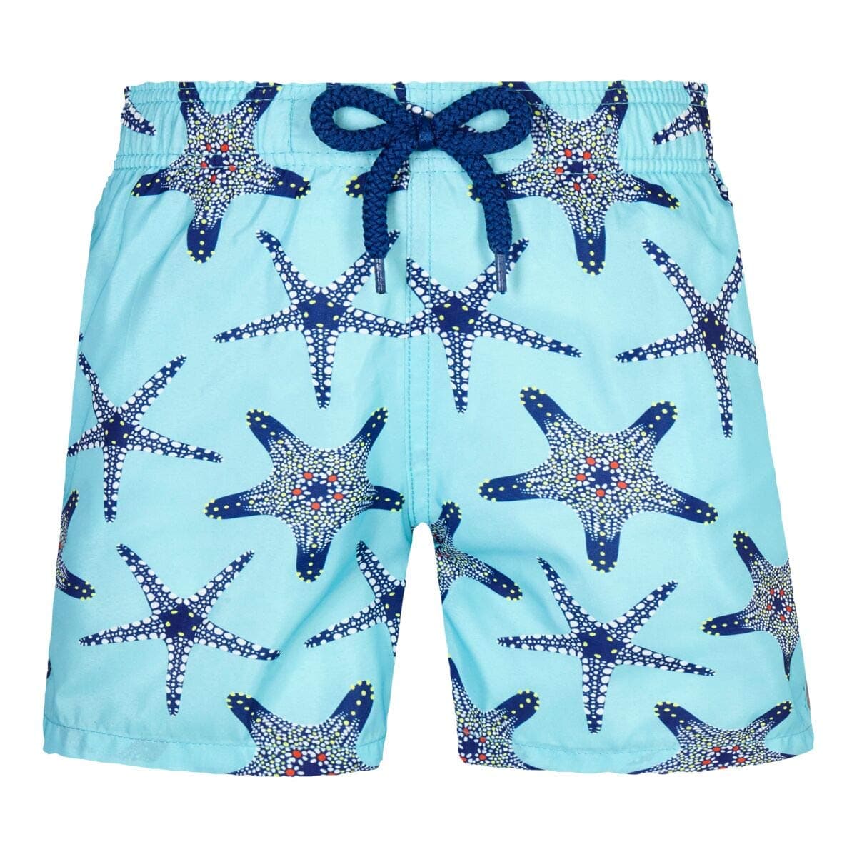 Vilebrequin, Boys Ultra-Light and Packable Swim Trunks Starfish Dance
