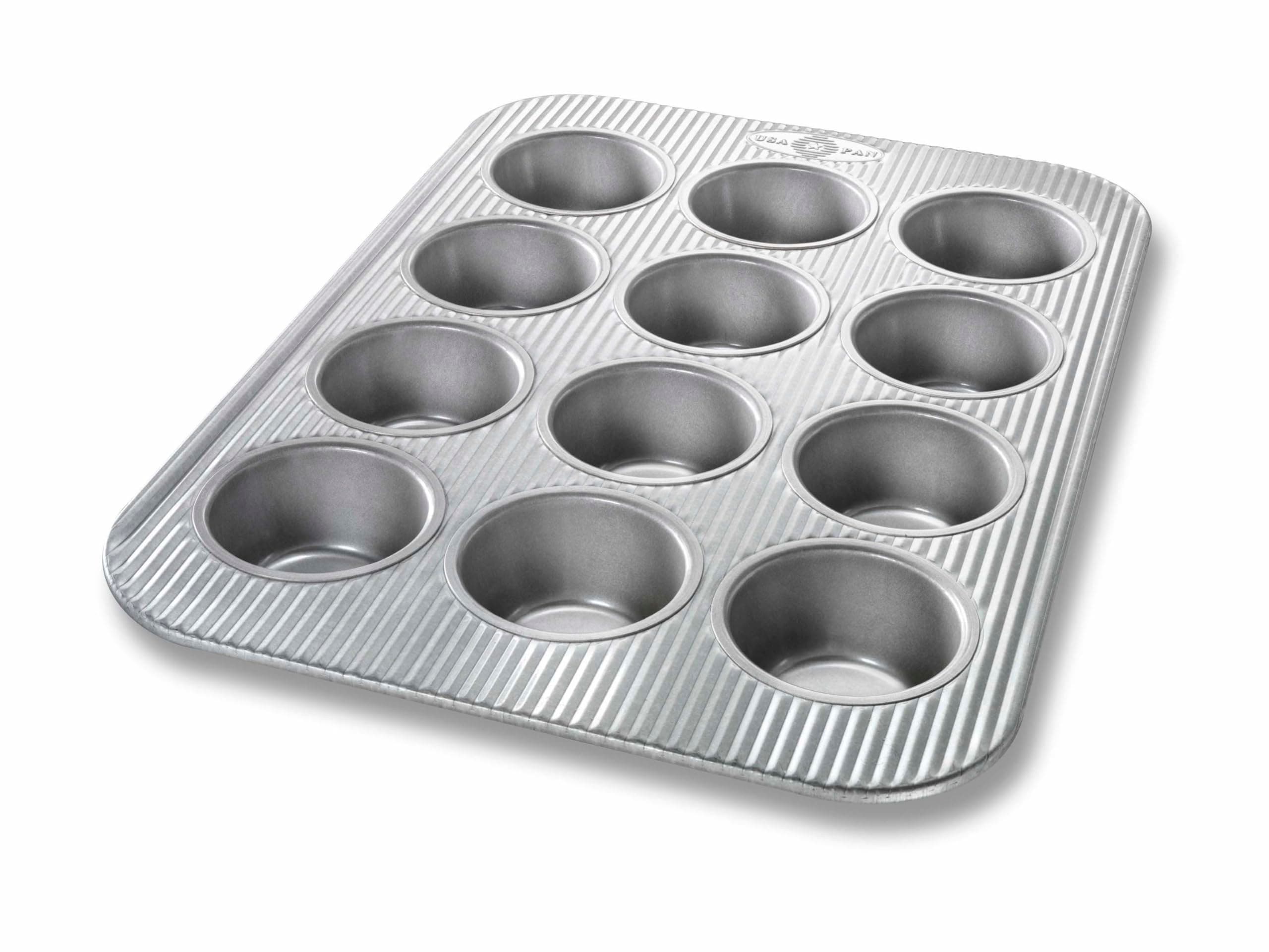 Bakeware Muffin Pan, 12-Well, Aluminized Steel