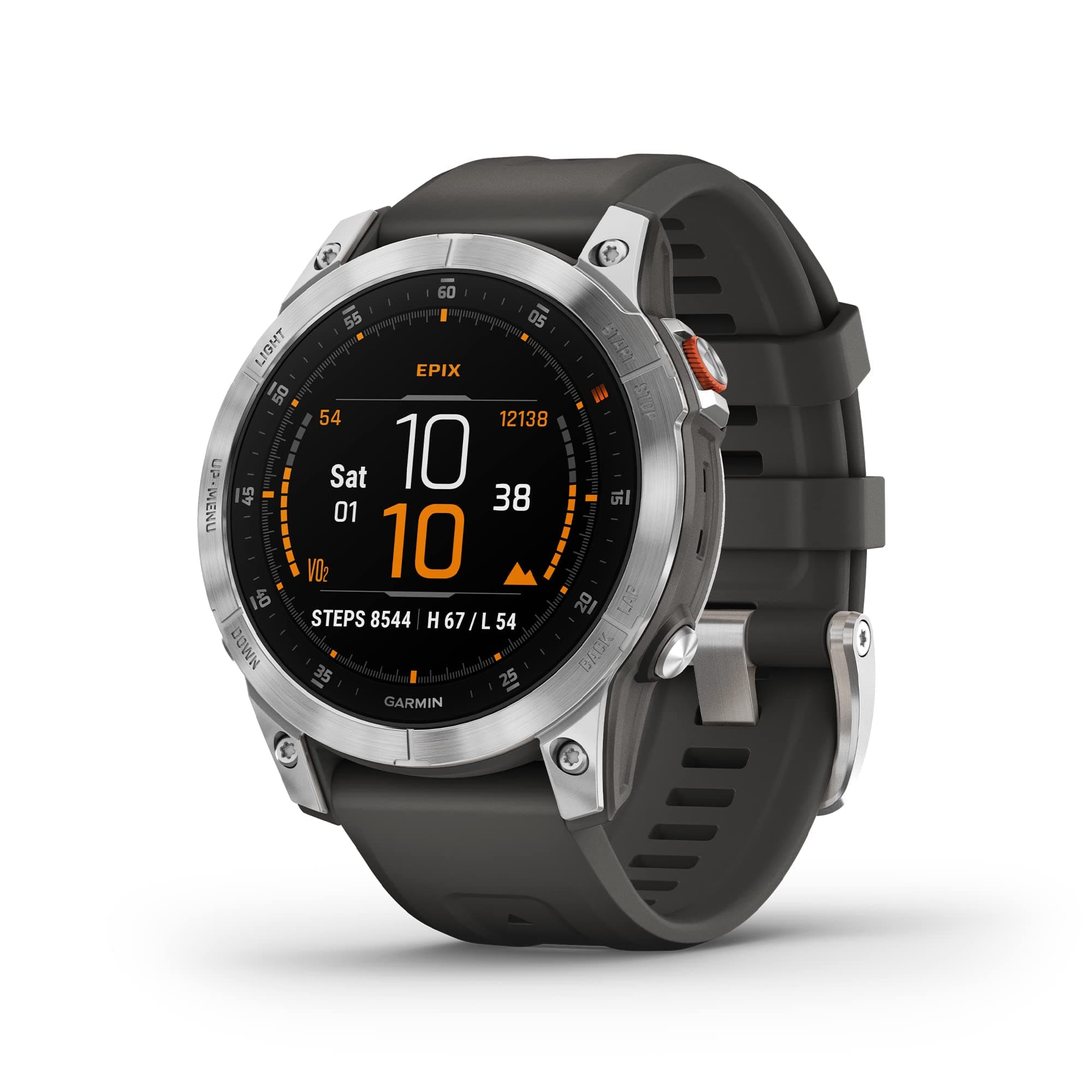 epix Gen 2, Premium Active smartwatch, Touchscreen AMOLED Display, Adventure Watch with Advanced Features, Slate Steel