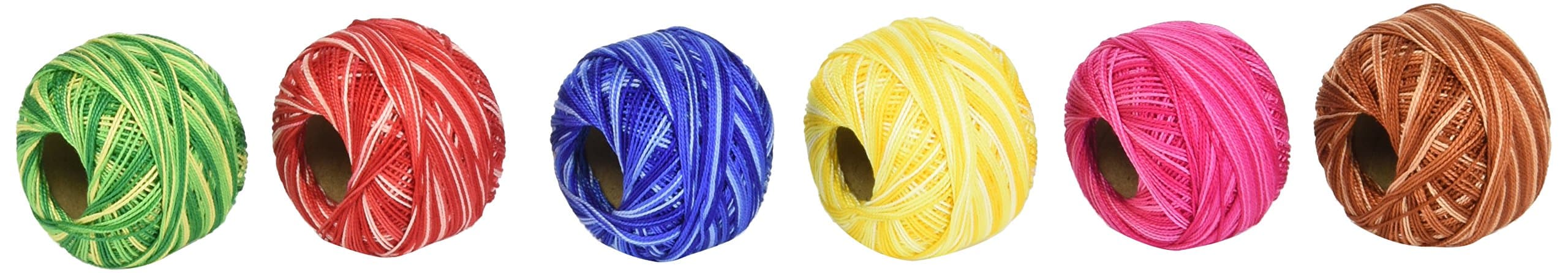 Prism PRIPEARLVAR Pearl Variegated Craft Thread (6 Pack), 6 Count