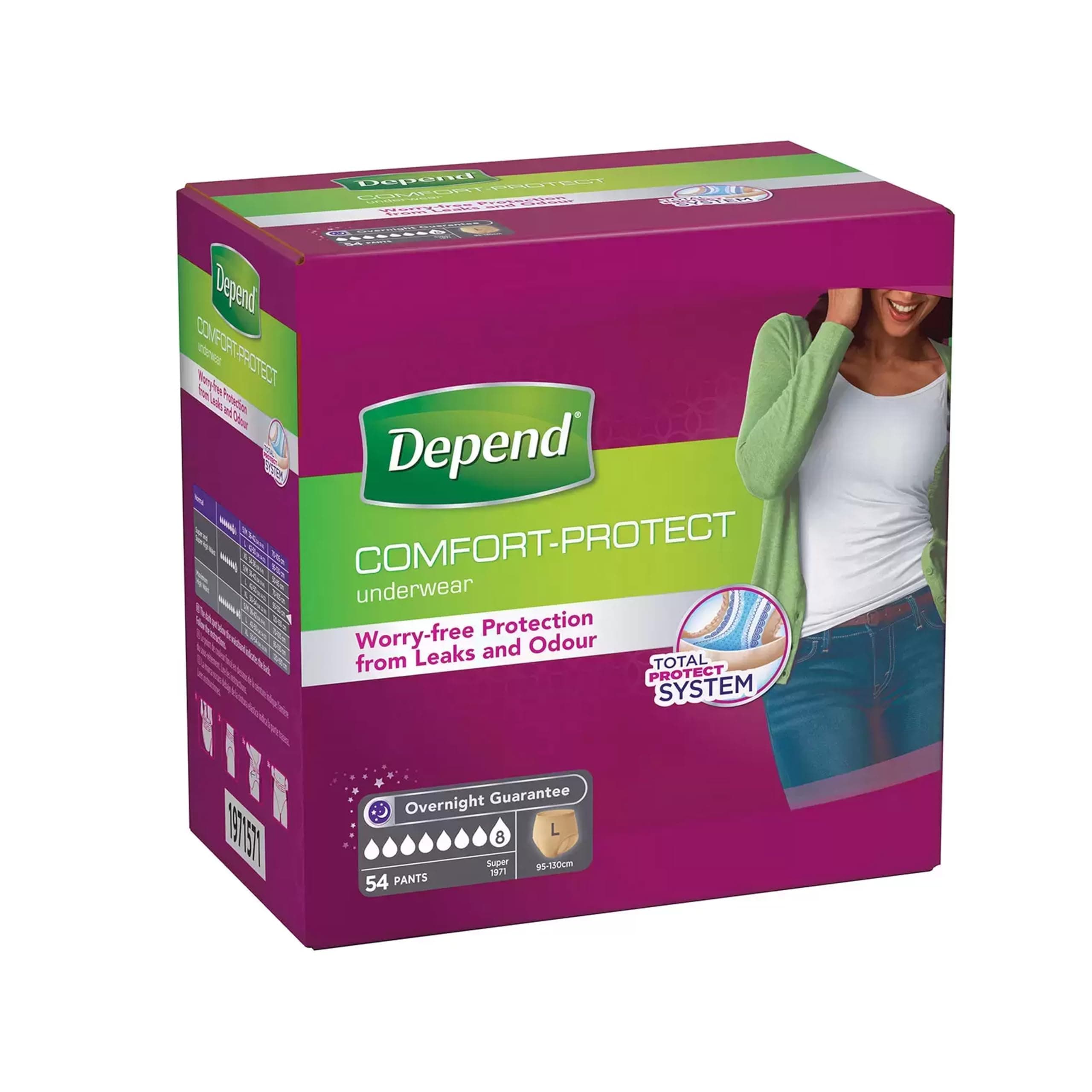 Depend Female Large 54 Pants