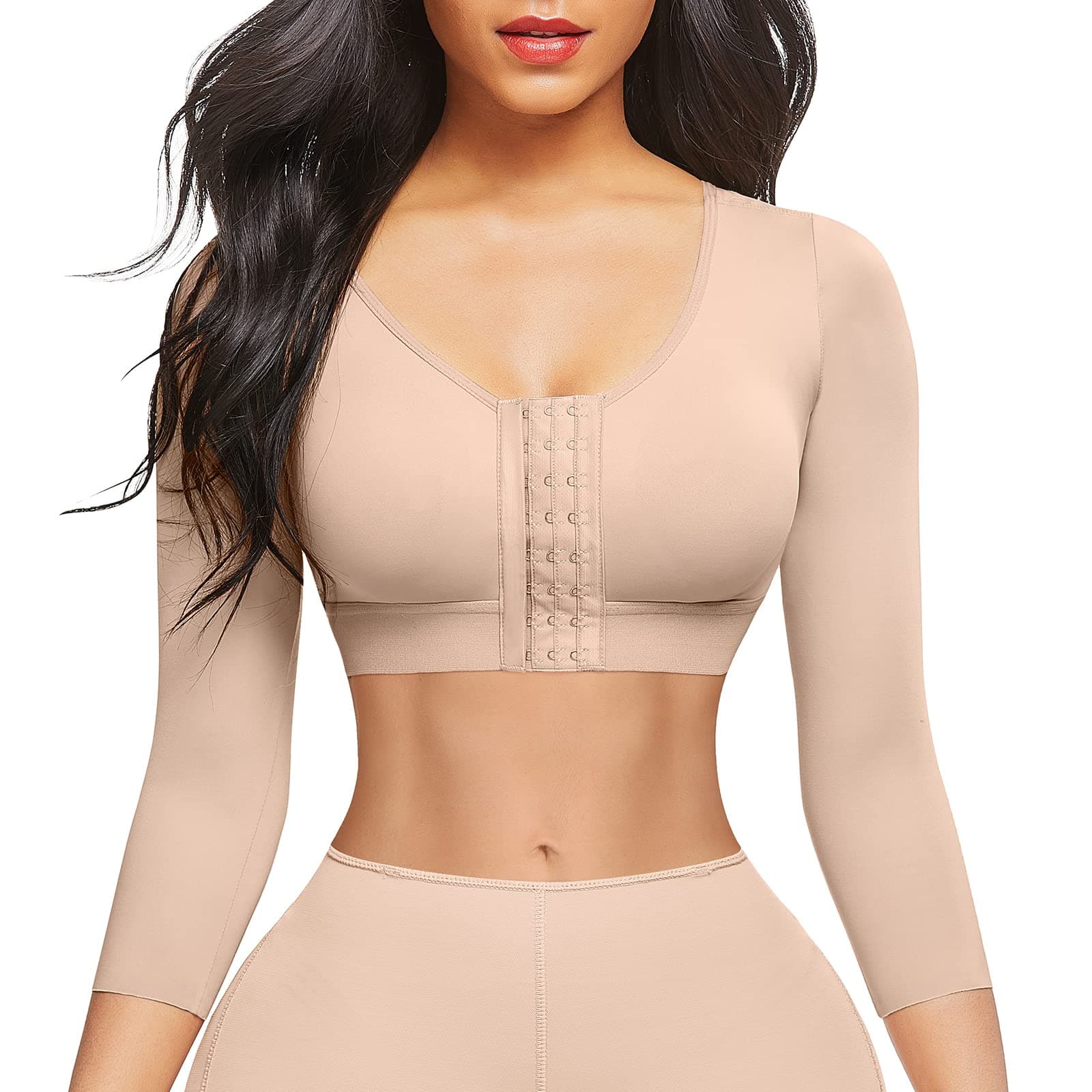 Post Surgery Compression Bra Front Closure Breast Shaper for Women Posture Corrector Tops with Breast Support Band