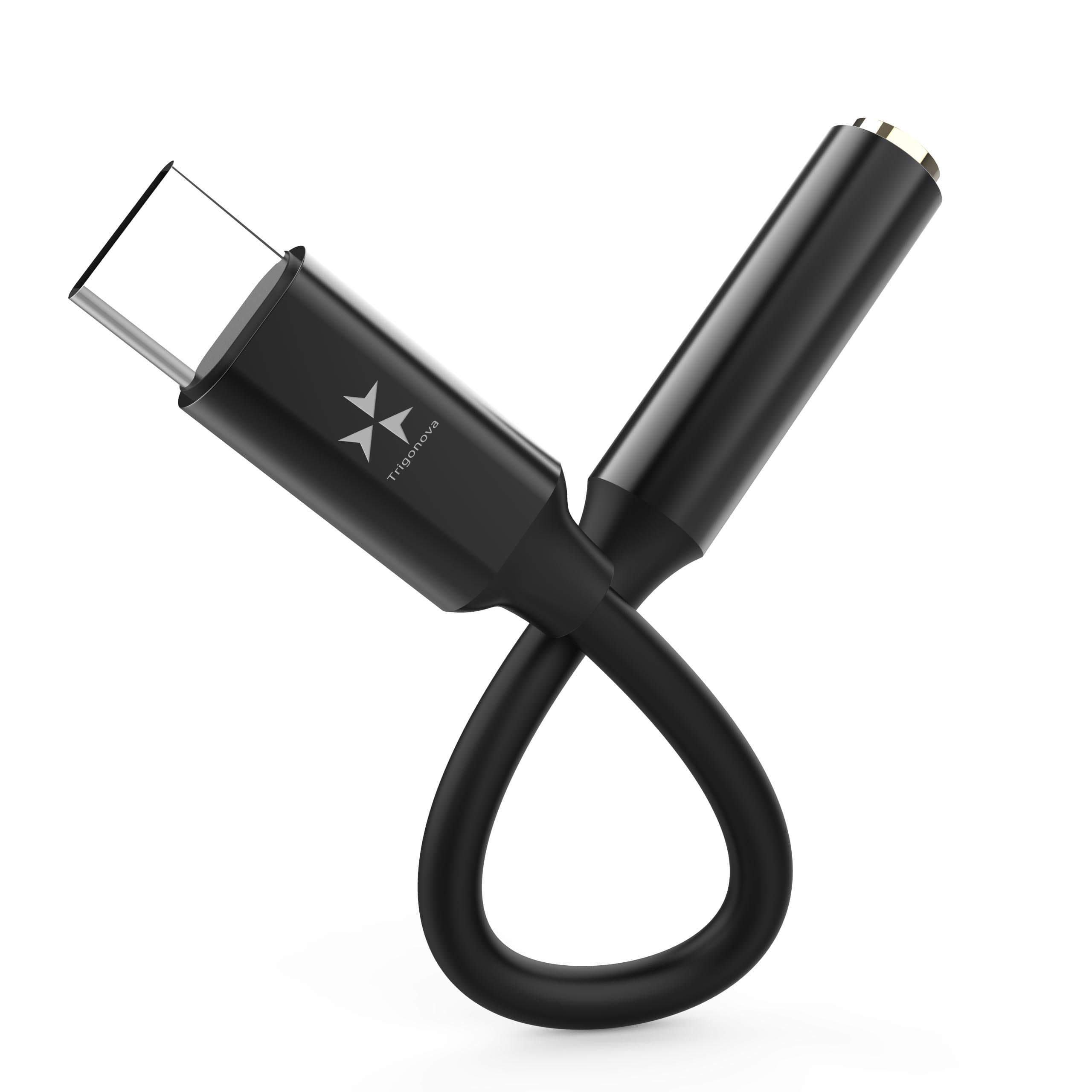 Pixel 2 XL USB C to 3.5 mm Headphone Jack Adapter Dongle, Trigonova USB Type C AMP Stereo Audio Hi-res up to 24 bits / 192 kHz, support for Google pixel 2 XL Moto Z Essential phone HTC U11 Plus Galaxy