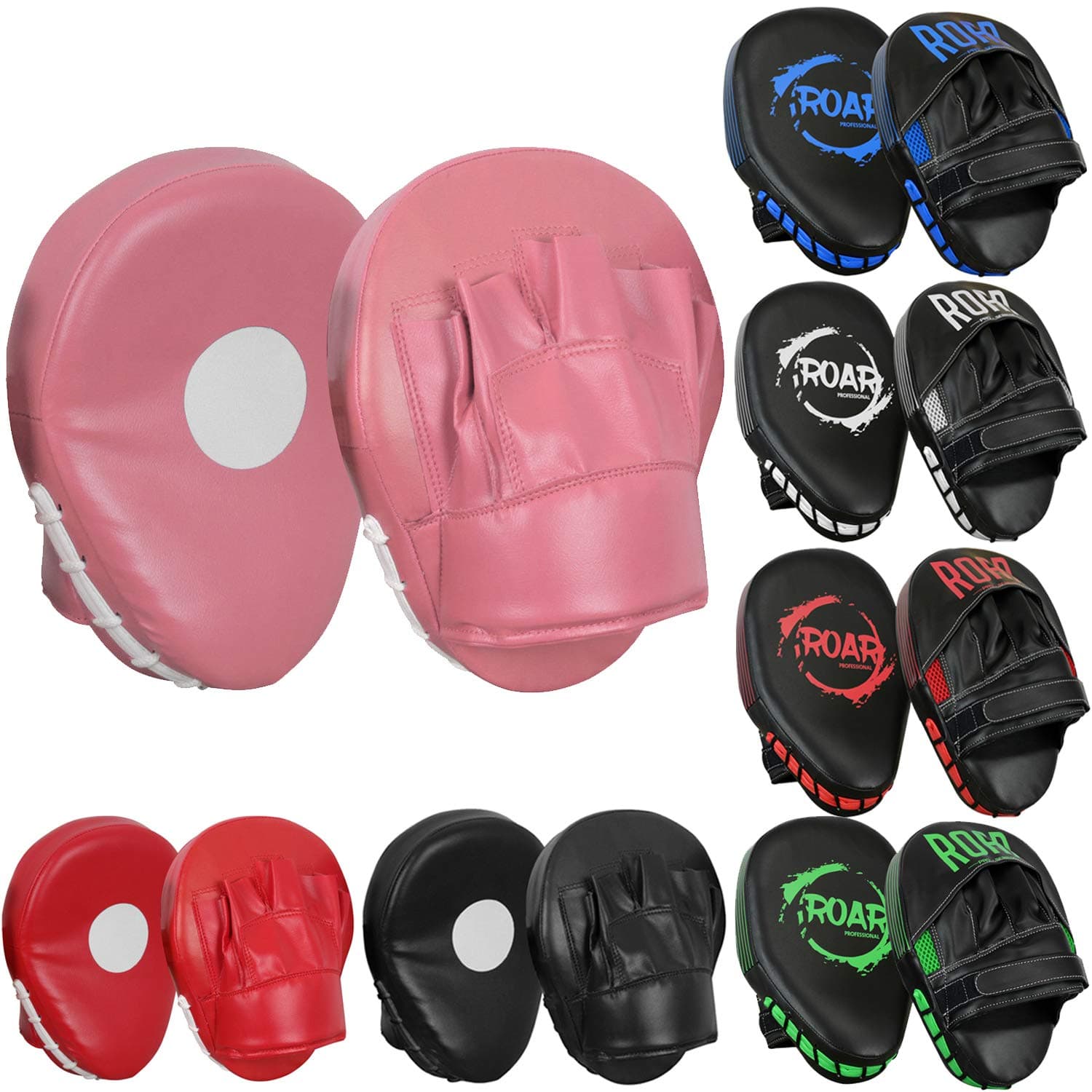 Curved Focus Mitts Punching Training Pad Hook and Jab Strike Kick Pads Muay Thai