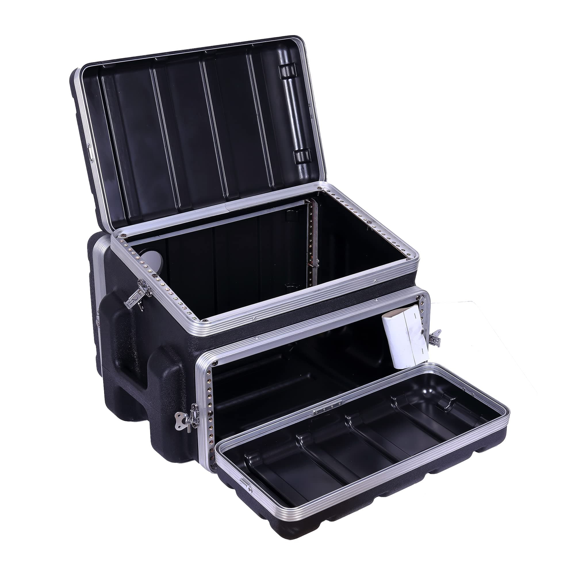 Crossrock Console Rack case 6U Slant top 2U Front and 4U Rear(CRC6U2U4U), Console-6U/2U/4U