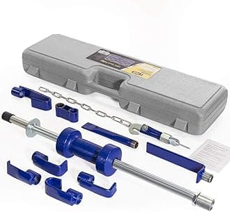 XtremepowerUS 13 LBS Dent Puller Slide Hammer Dent Removal Kit Auto Body Truck Repair Automotive Heavy Dent Remover Repair Frame Carrying Case