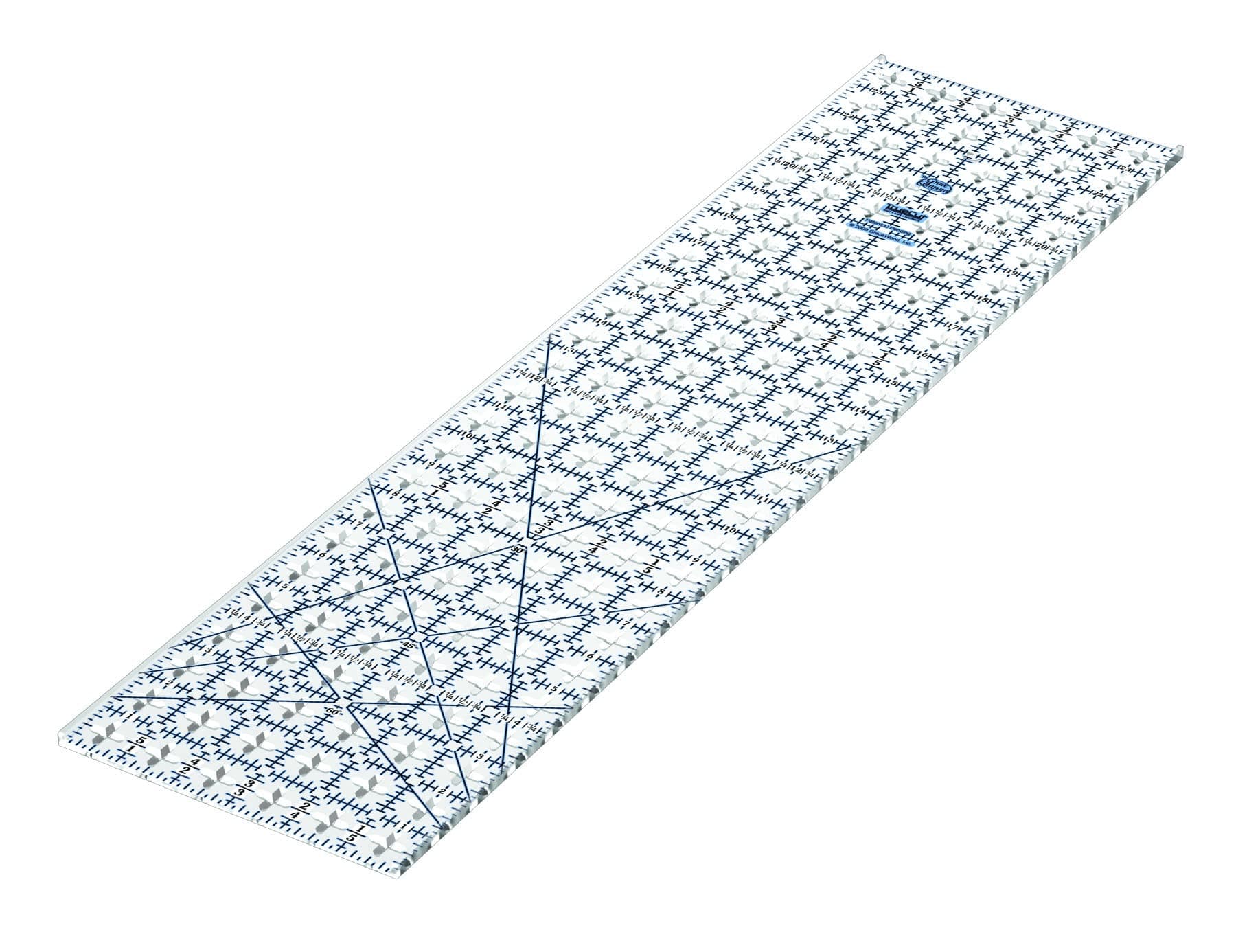 - TrueCut Rectangle 24.5" x 6.5" Quilting Ruler with Track and Guide for Straight Cuts - Innovative Quilting and Sewing Ruler for Accurate Fabric Cuts with 1/8th Measurements