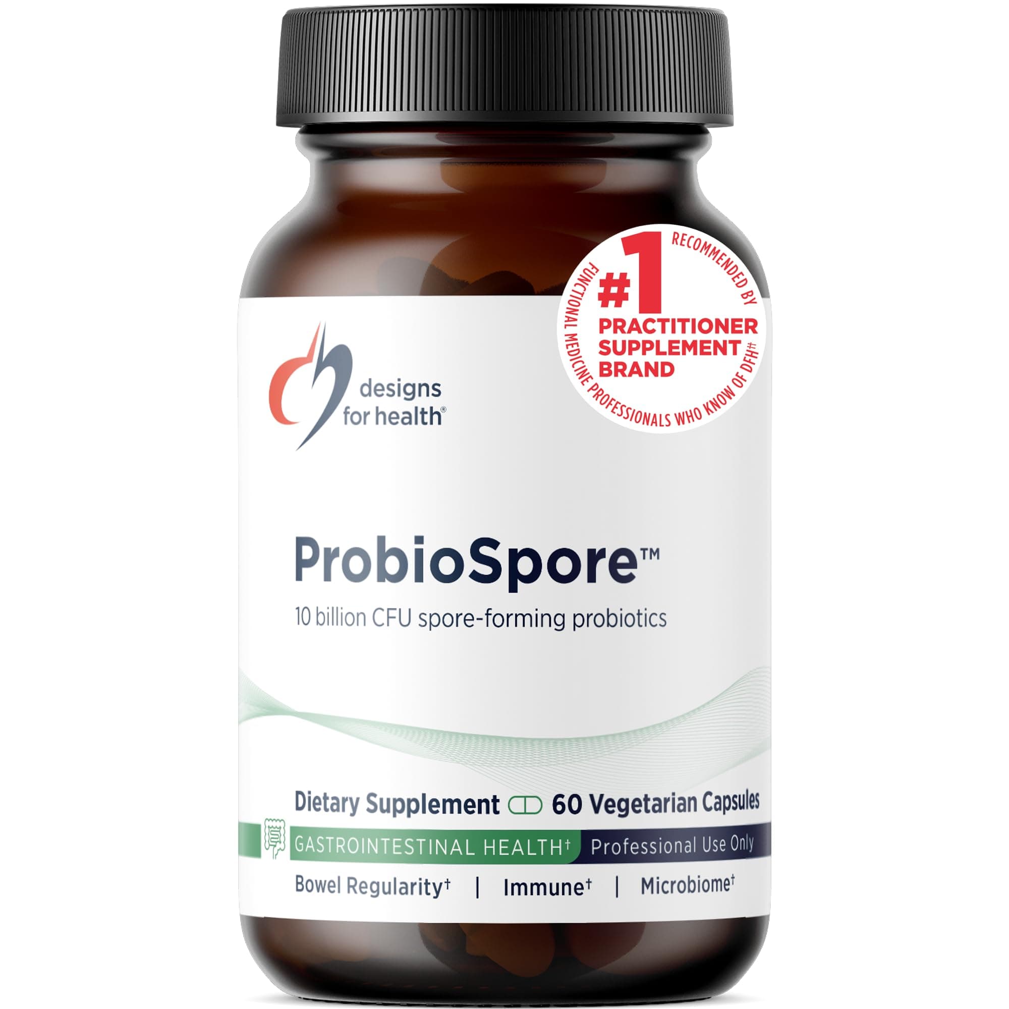 ProbioSpore - Powerful Spore Based Probiotic, Soil-Based Probiotics Supplement - Shelf Stable Gut + Immune & Gastrointestinal Support, Non-GMO + Dairy Free (60 Capsules)