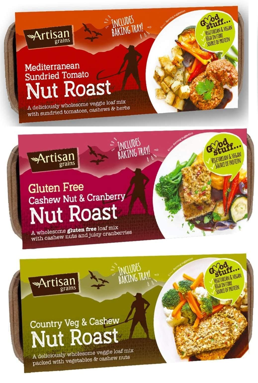 Artisan Grains Nut Roast Mixed Case 3 x 200g