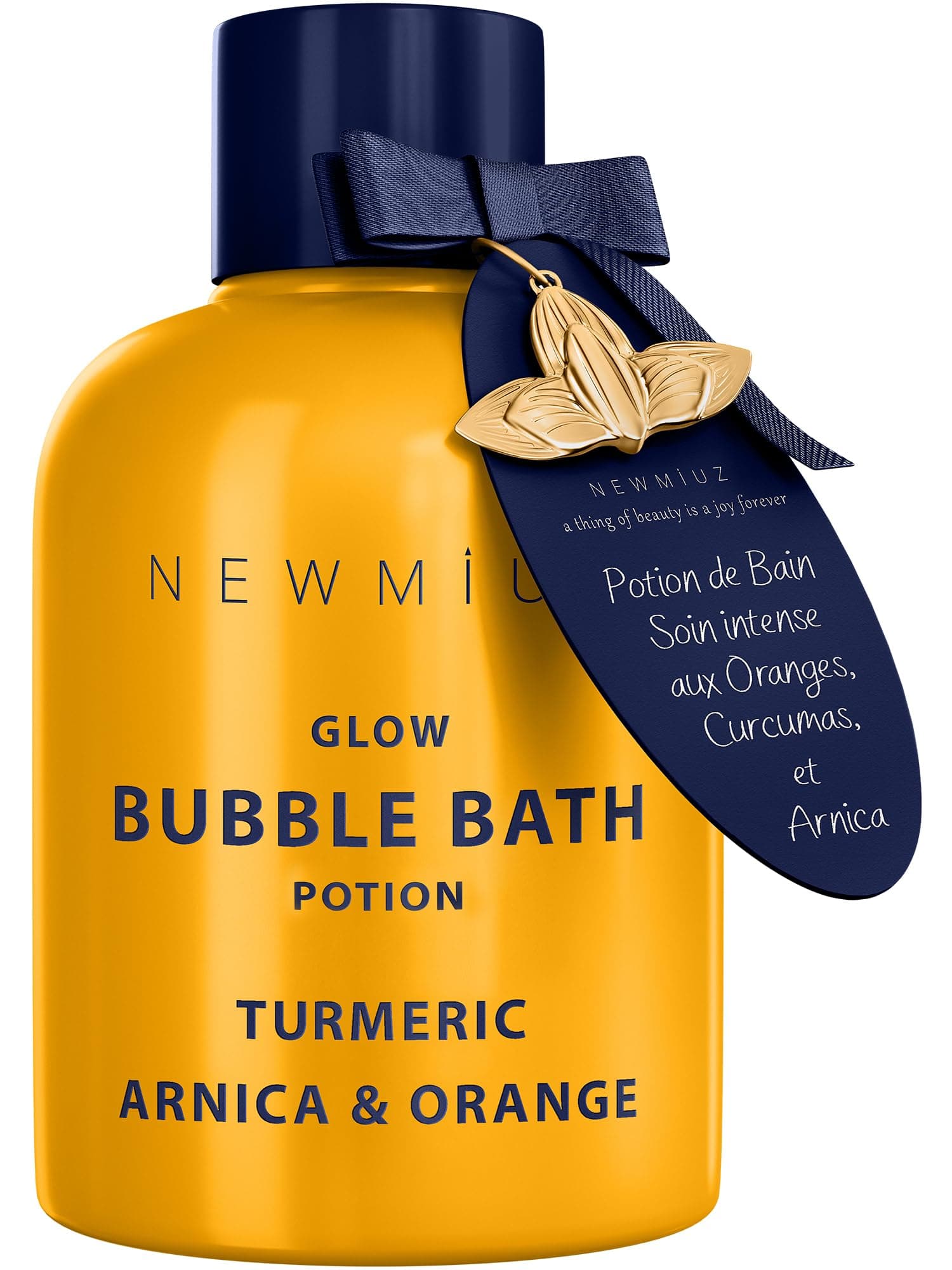 Nutritious Bubble Bath - Luxury Long Lasting Natural Bubble Foaming - Turmeric Orange Arnica Essential Oil - Skin Healing Moisturizing Relaxing & Stress Relief Self-Care Spa Gift for Christmas