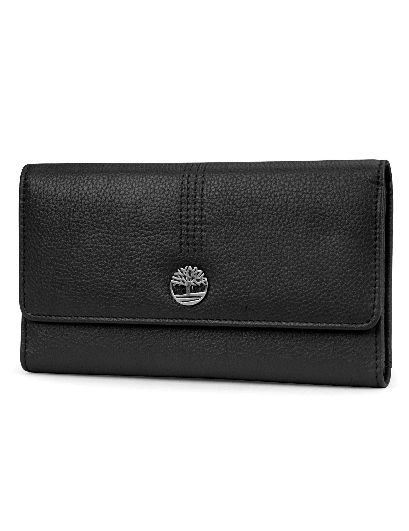 Leather RFID Flap Wallet Clutch Organizer