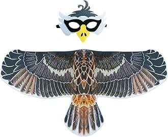 D.Q.Z Bird-Wings-Eagle-Costumes for Kids Dress Up Toys Parrot Halloween Role Play Animal Party