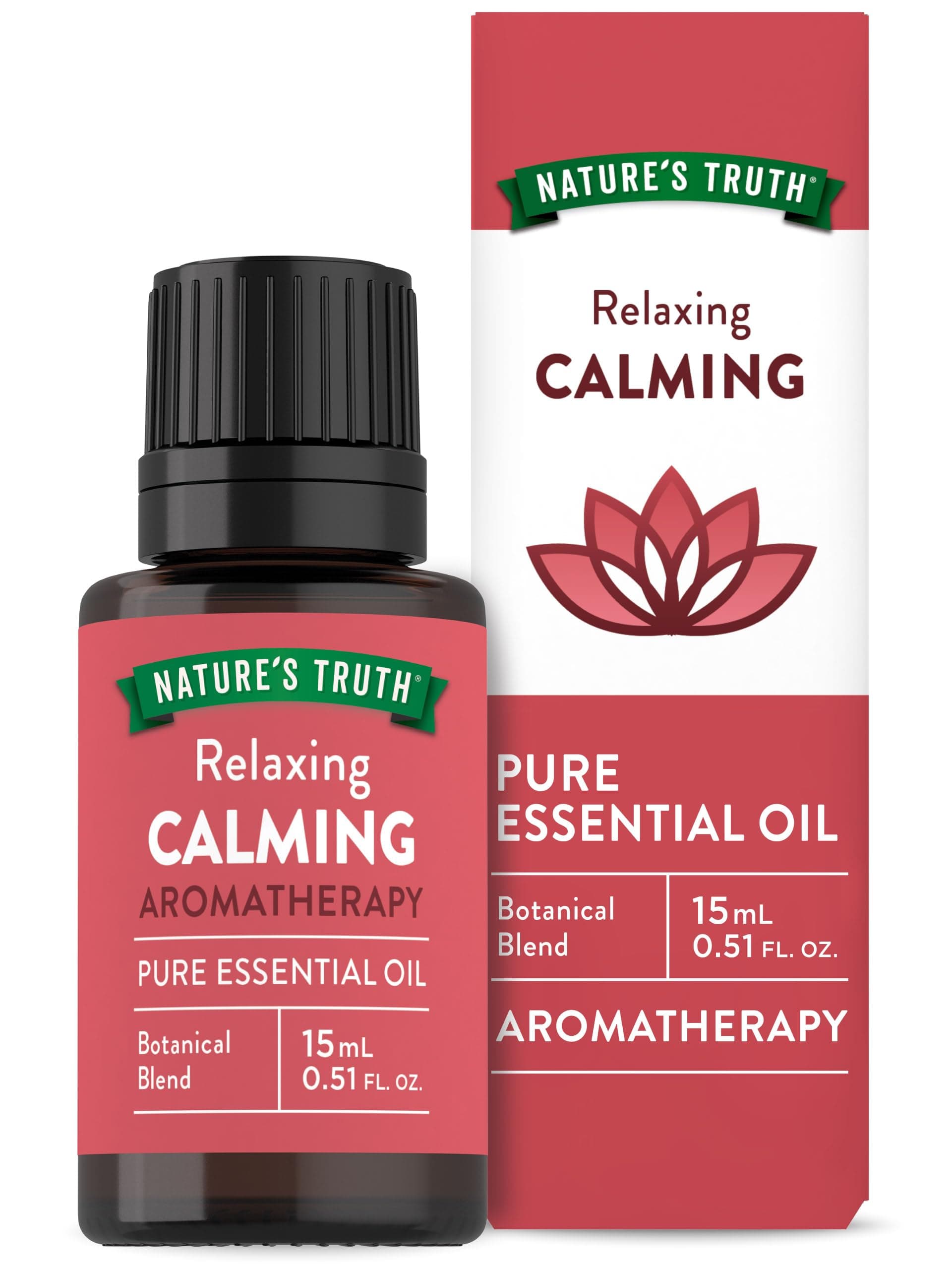 Calming Pure Essential Oil | 15 mL | for Diffusers and Aromatherapy | Plant Based, Non-GMO & Gluten Free