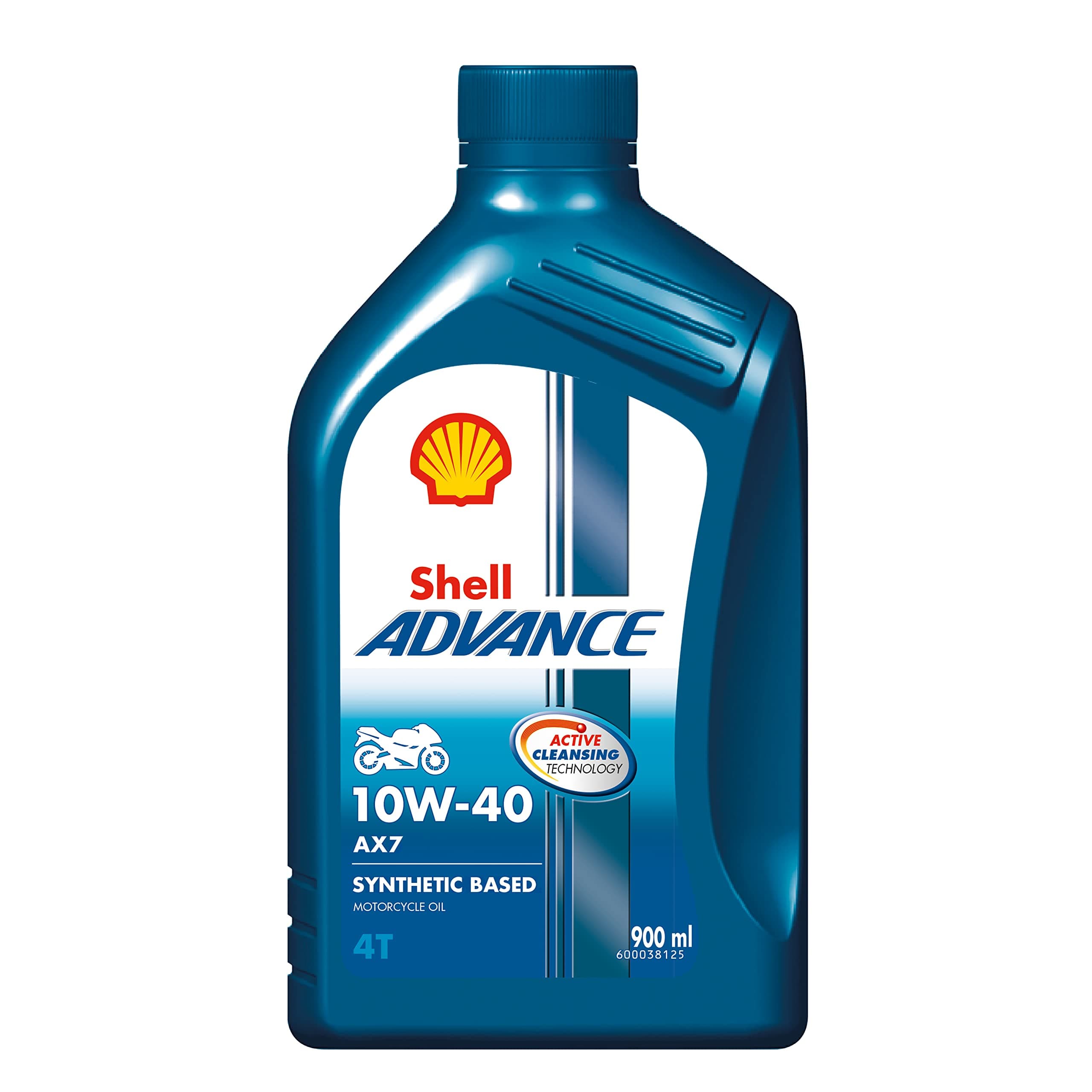Advance AX7 4T 10W-40 API SM Synthetic Technology Motorbike Engine Oil (900 ml), 0.9L