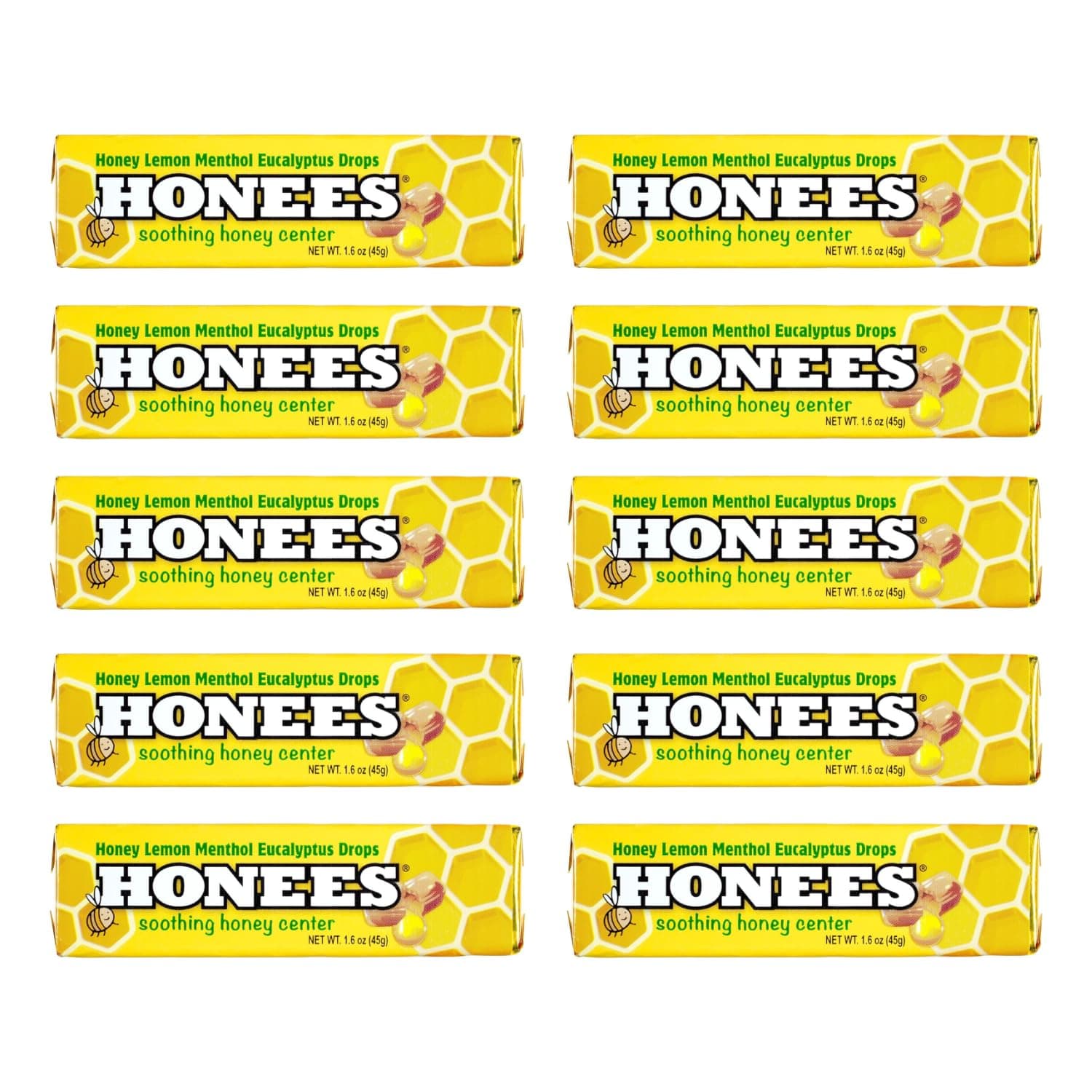 Honees, Honey Lemon Cough Drops, 9 Drops