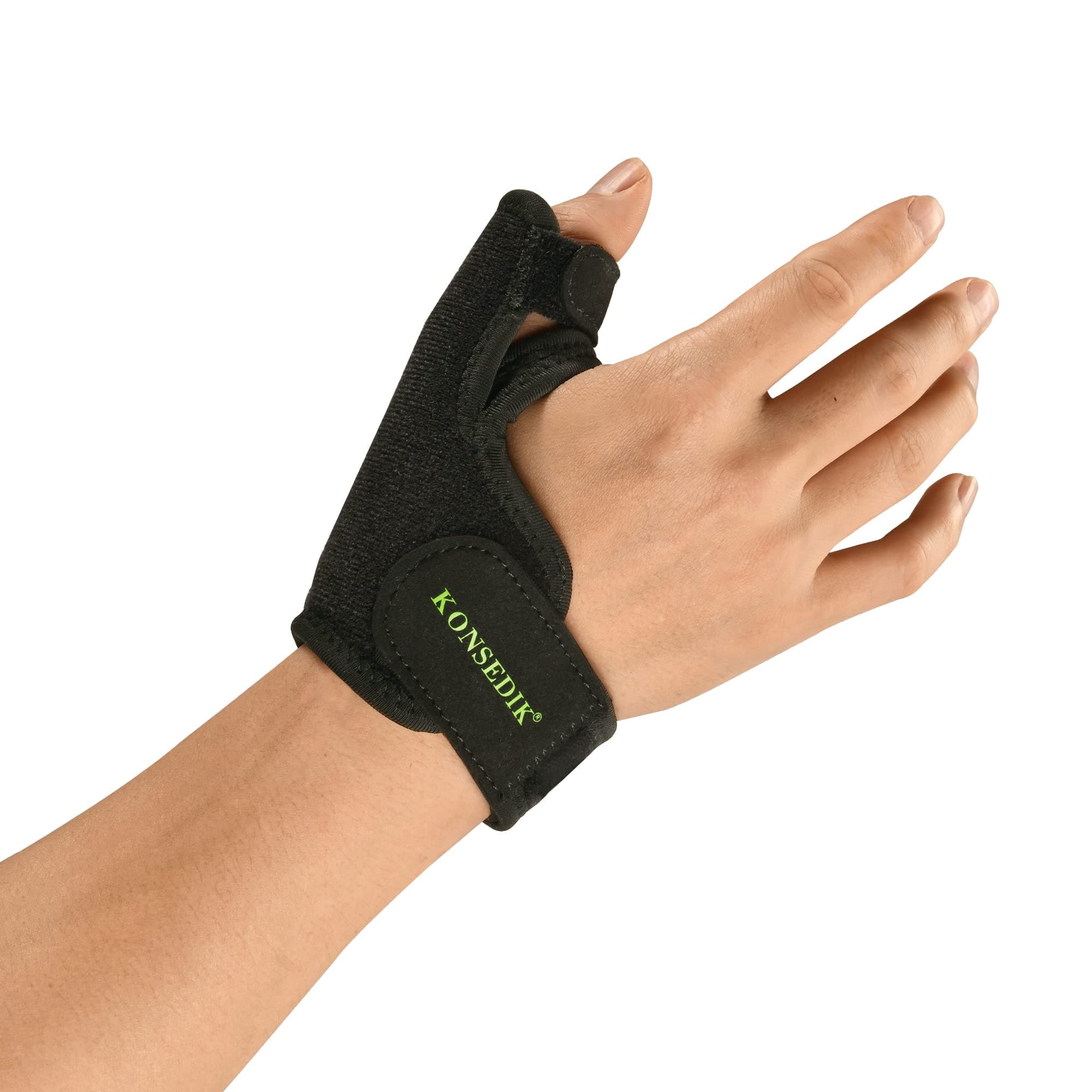 Trigger Finger Thumb Splint,Adjustable Thumb Spica Support Stabilizer Brace for Pain,Sprains, Arthritis,Tendonitis,De Quervains Tenosynovitis,CMC Joint (Large)