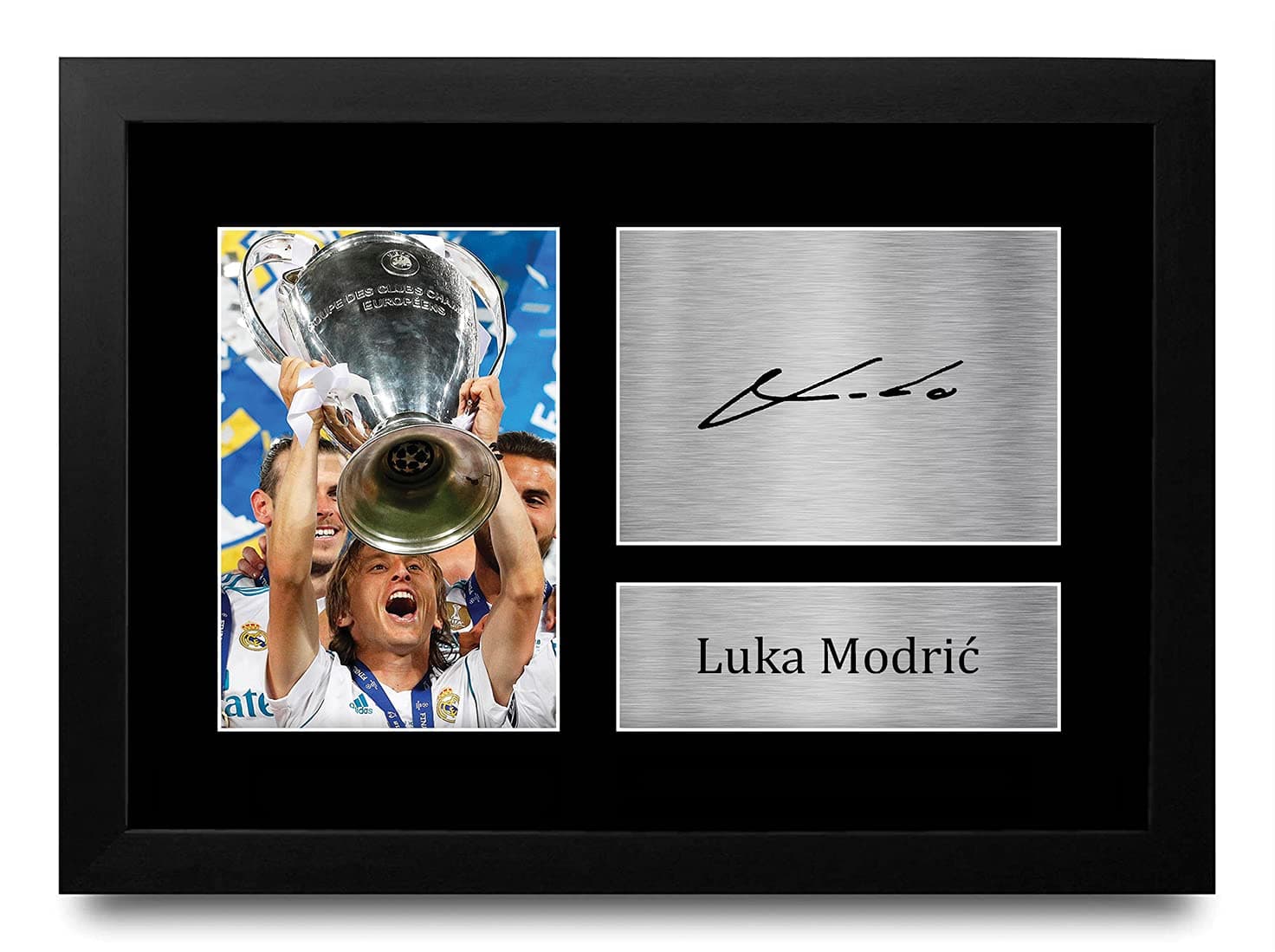 Luka Modric Gift Signed FRAMED A4 Printed Autograph Real Madrid Gifts Photo Display